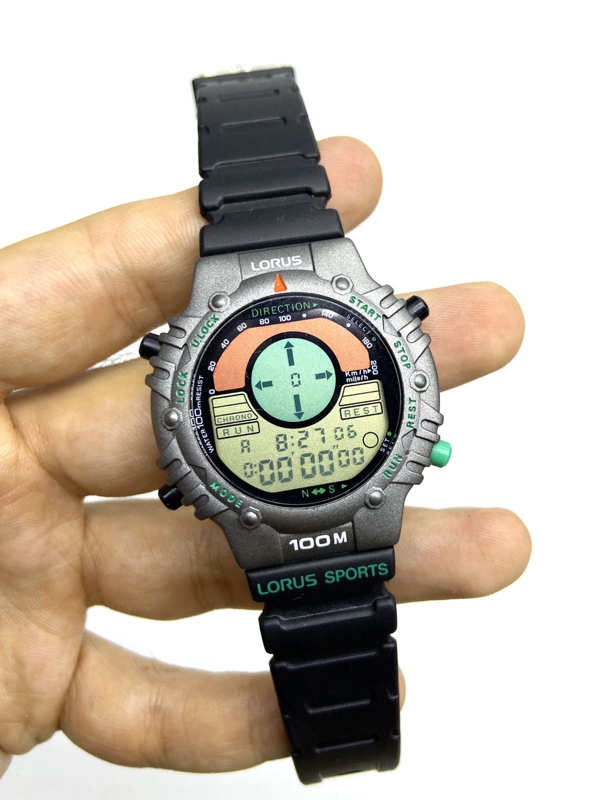 Vintage ★0% TAX★ 90’S LORUS VECTOR DIGITAL MILITARY COMPASS WATCH Size ONE SIZE - 4 Thumbnail