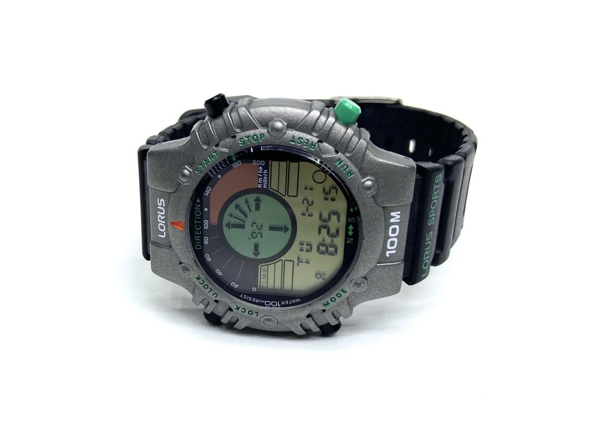 Vintage ★0% TAX★ 90’S LORUS VECTOR DIGITAL MILITARY COMPASS WATCH Size ONE SIZE - 2 Thumbnail
