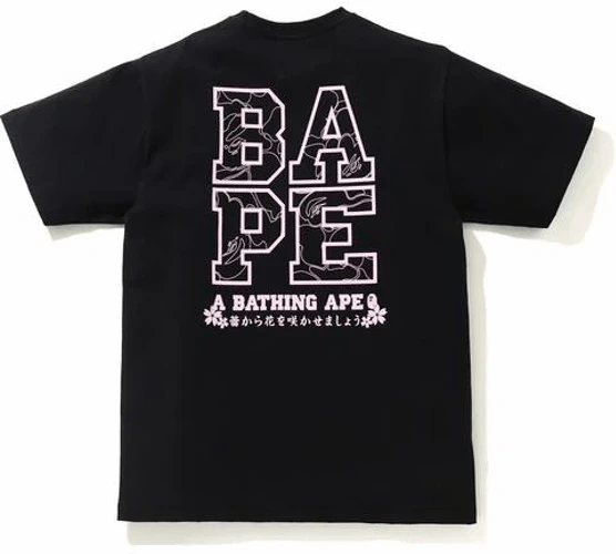 Bape BAPE Sakura Photo Ape Head Tee (SS21) Black Size US XL / EU 56 / 4 - 3 Thumbnail