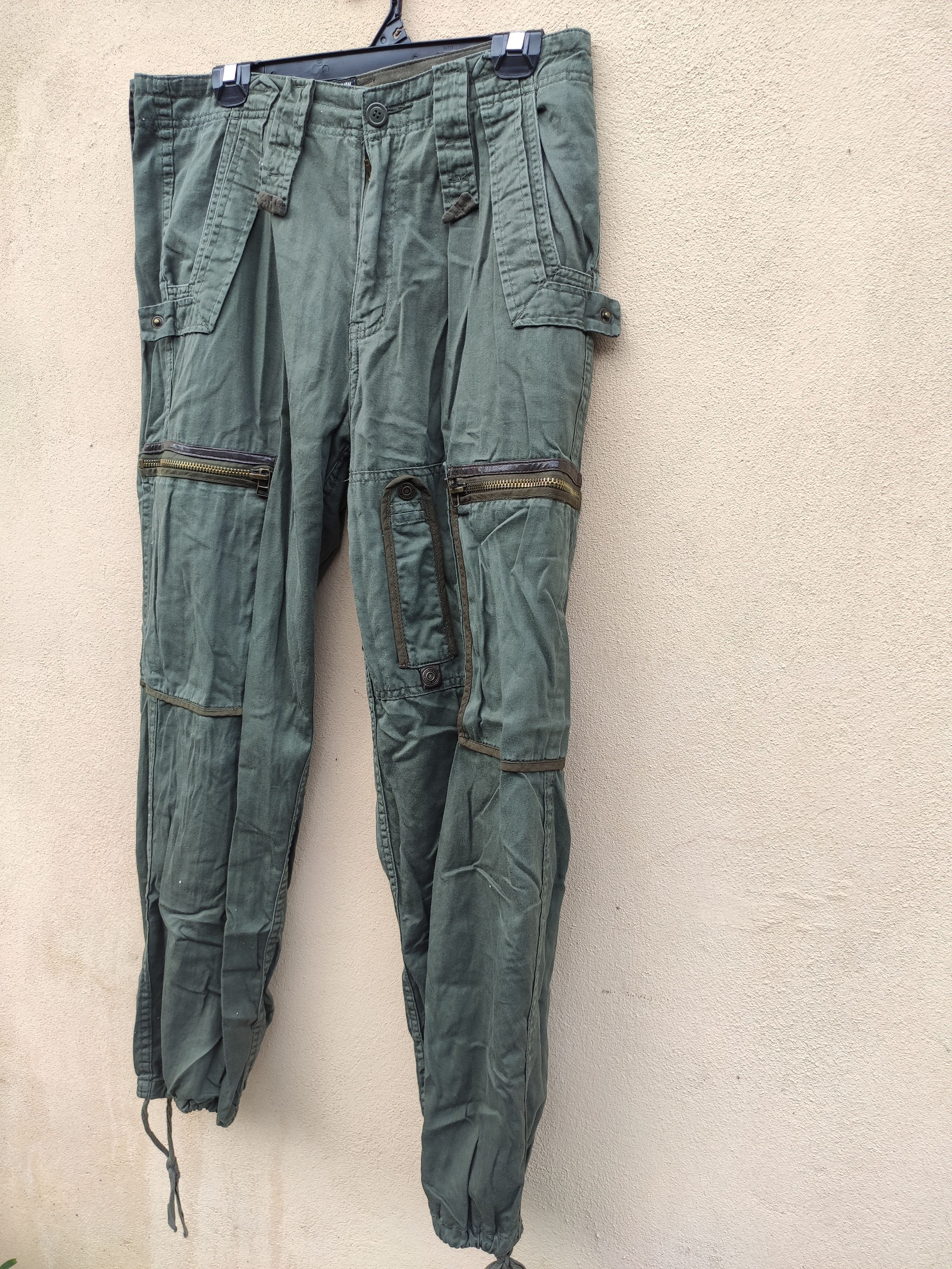 Japanese Brand 🔥 Bike star Cargo pants green army Bondage Size US 32 / EU 48 - 4 Thumbnail