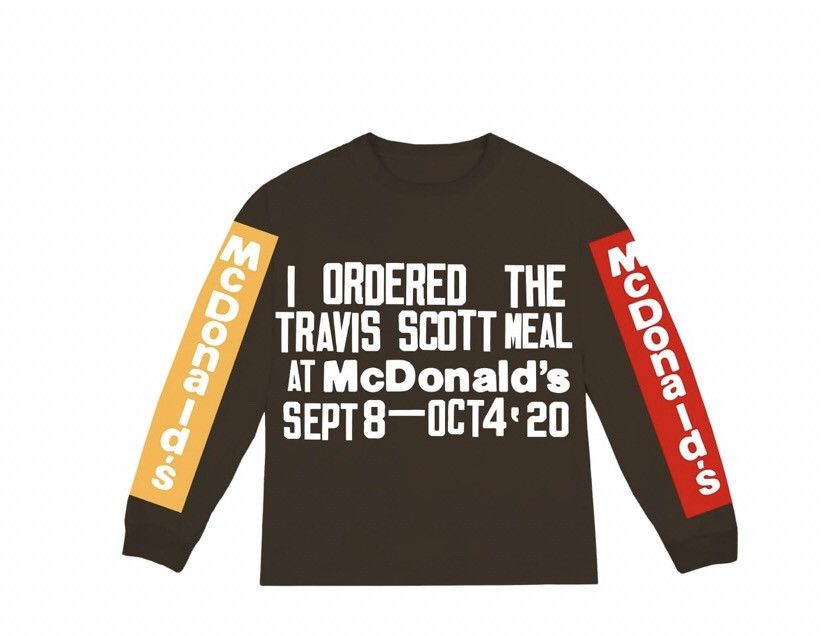 image of Cactus Plant Flea Market x Travis Scott Mcdonald's X Cactus Jack X Cpfm Souvenir L/s in Brown/Red/Y