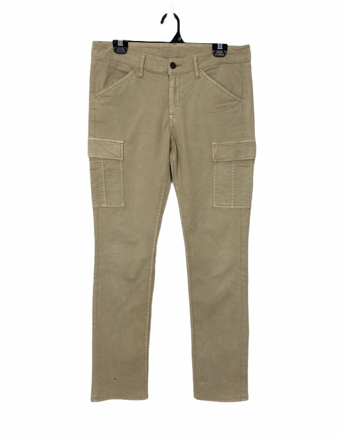 Japanese Brand × Uniqlo UNIQLO Slimfit Khaki Multipocket Tactical Utility CargoPant Size 32" / US 10 / IT 46 - 1 Thumbnail