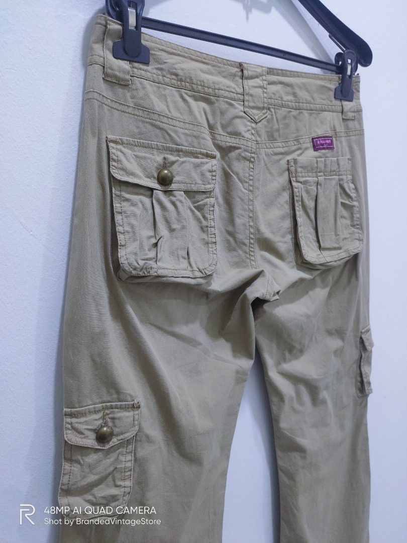 Japanese Brand × KISS × Seditionaries KISSMARK GOLF Button Spike Floral Bootcut Baggy Cargo Pants Size 32" / US 10 / IT 46 - 13 Thumbnail