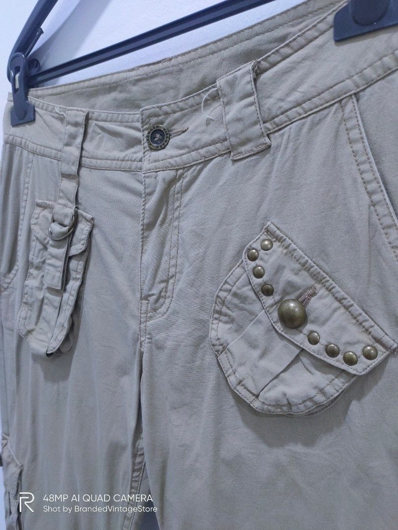 Japanese Brand × KISS × Seditionaries KISSMARK GOLF Button Spike Floral Bootcut Baggy Cargo Pants Size 32" / US 10 / IT 46 - 9 Thumbnail