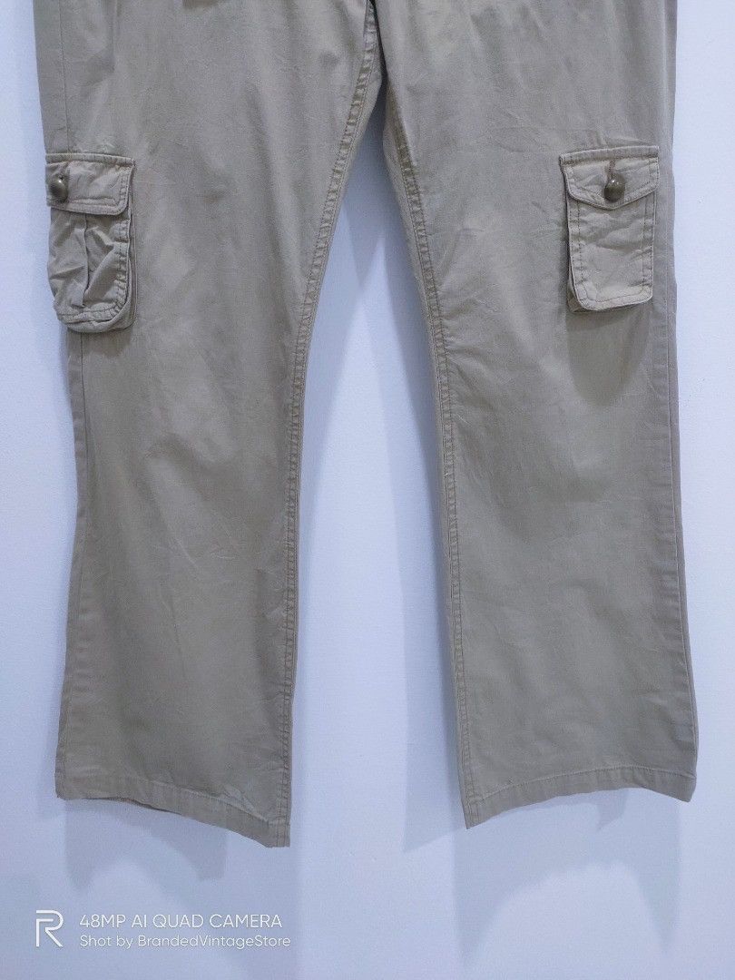 Japanese Brand × KISS × Seditionaries KISSMARK GOLF Button Spike Floral Bootcut Baggy Cargo Pants Size 32" / US 10 / IT 46 - 7 Thumbnail