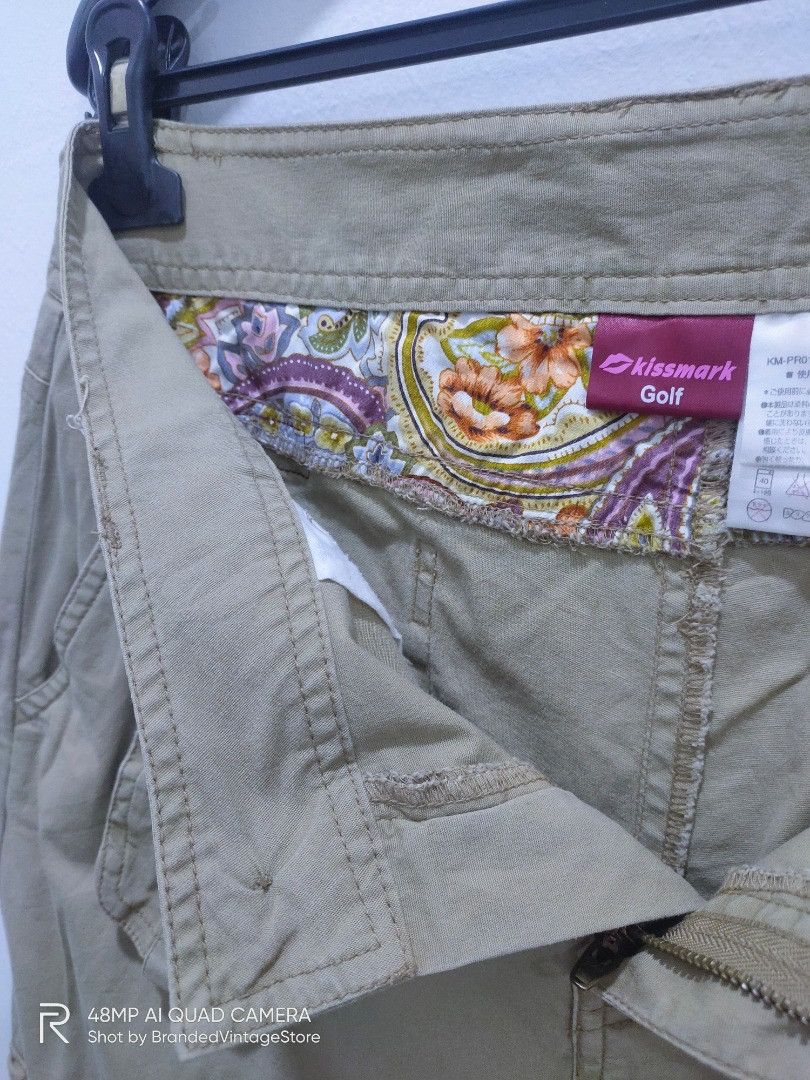Japanese Brand × KISS × Seditionaries KISSMARK GOLF Button Spike Floral Bootcut Baggy Cargo Pants Size 32" / US 10 / IT 46 - 18 Thumbnail