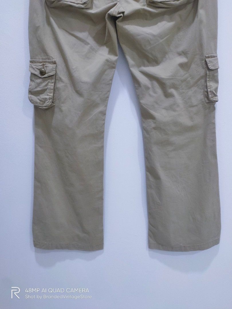 Japanese Brand × KISS × Seditionaries KISSMARK GOLF Button Spike Floral Bootcut Baggy Cargo Pants Size 32" / US 10 / IT 46 - 14 Thumbnail