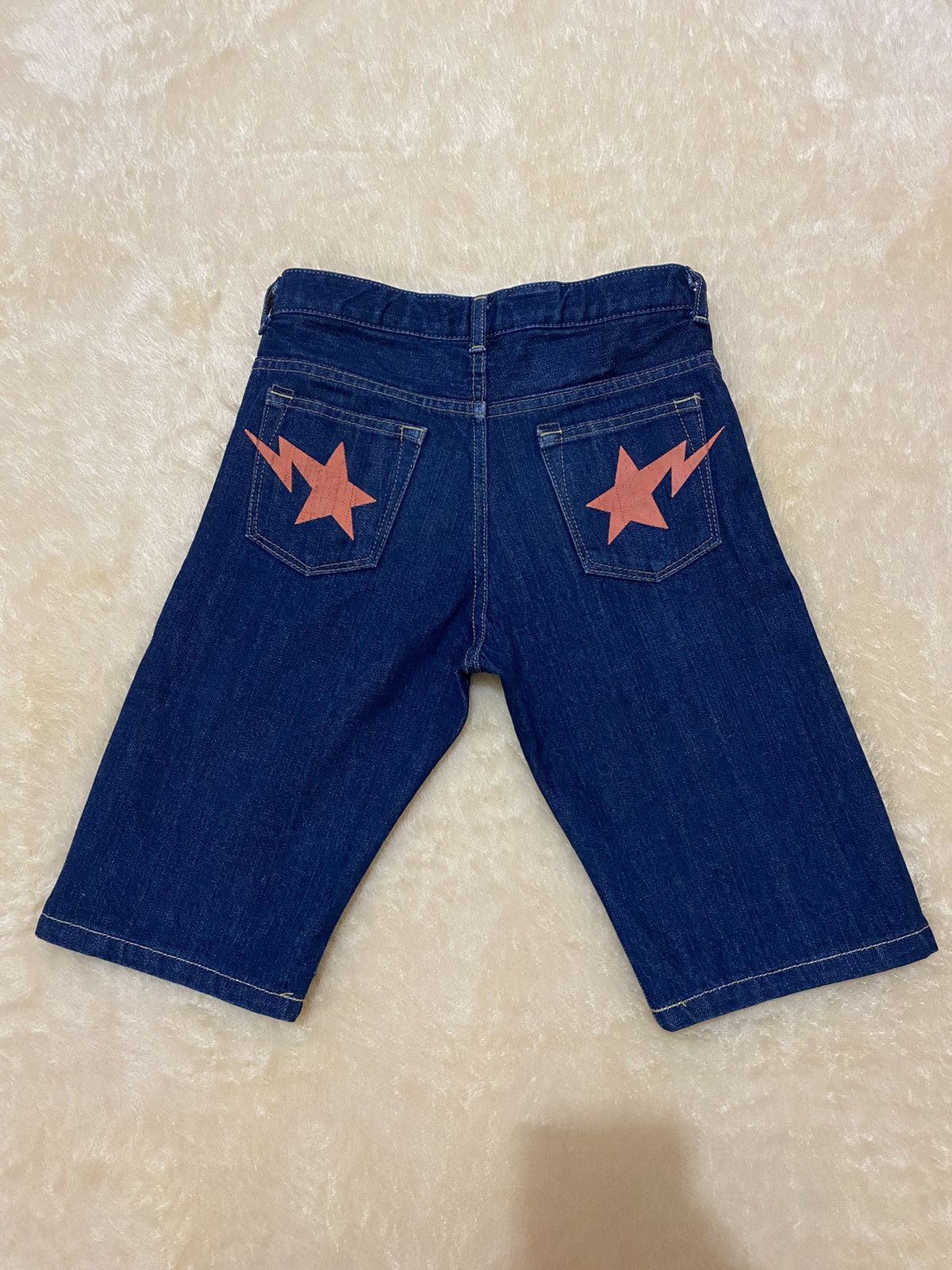 Bape Bapesta Denim Shorts Size US 26 / EU 42 - 1 Thumbnail