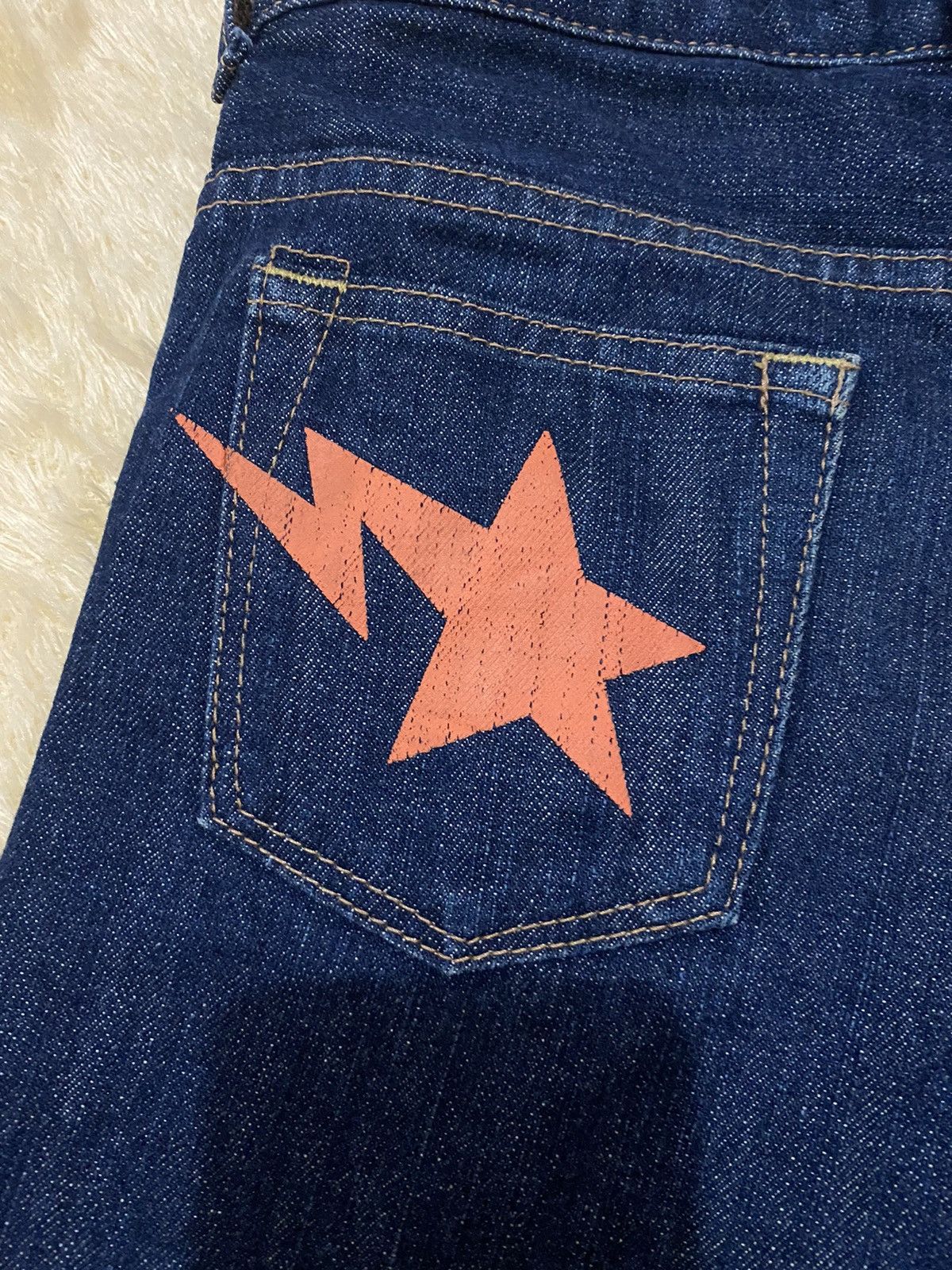 Bape Bapesta Denim Shorts Size US 26 / EU 42 - 3 Thumbnail