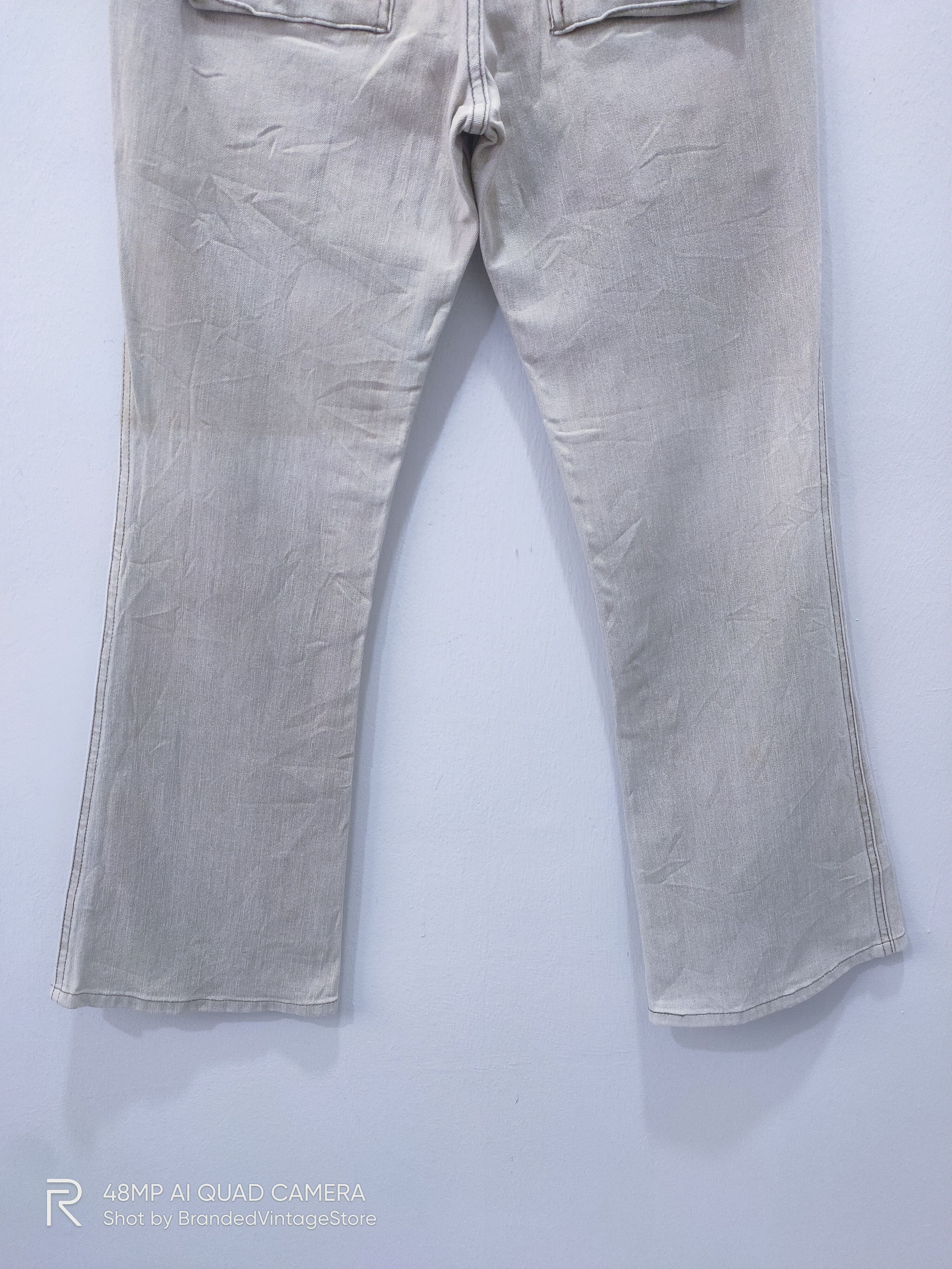 Seditionaries DEAR HEART Patchwork Multipocket Faded Flare Jean CargoPant Size 29" - 10 Thumbnail