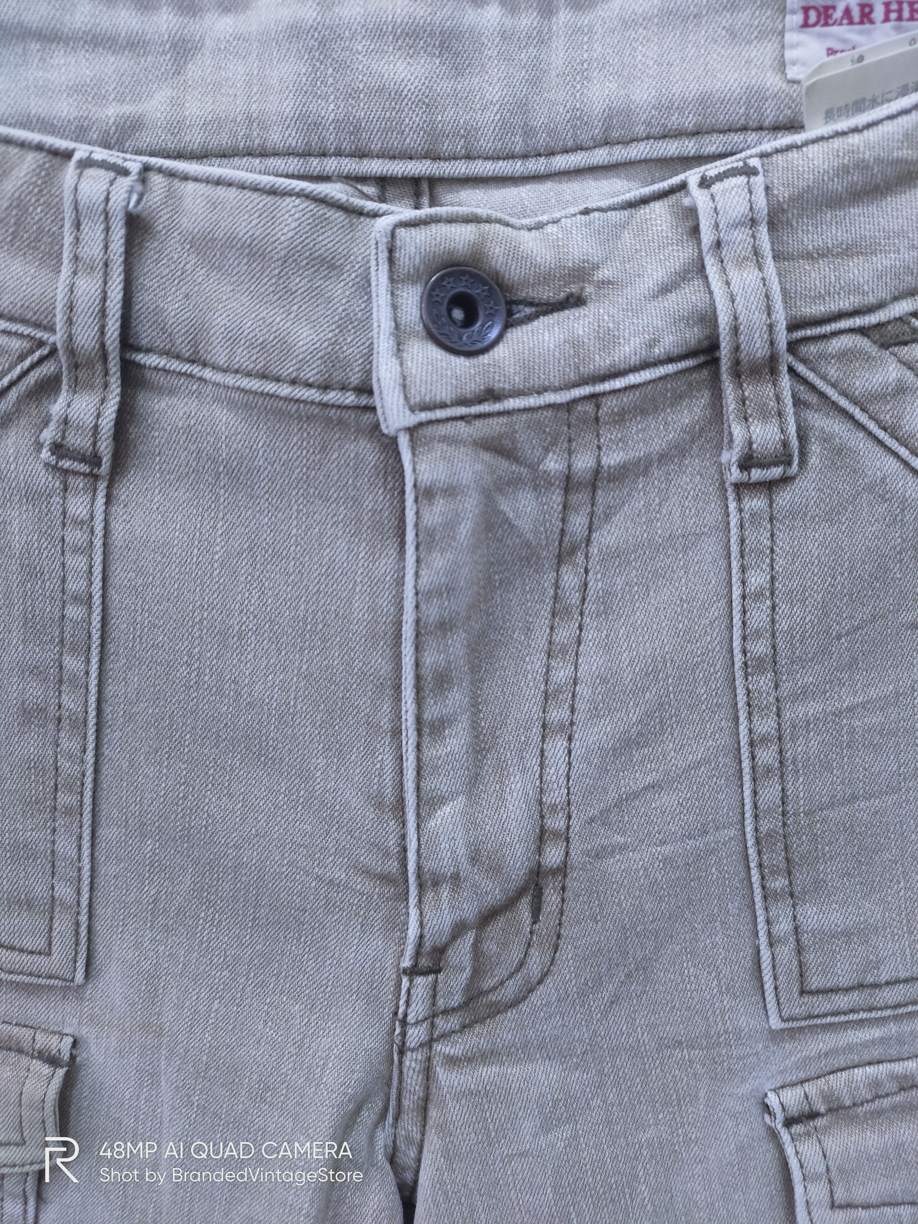 Seditionaries DEAR HEART Patchwork Multipocket Faded Flare Jean CargoPant Size 29" - 7 Thumbnail