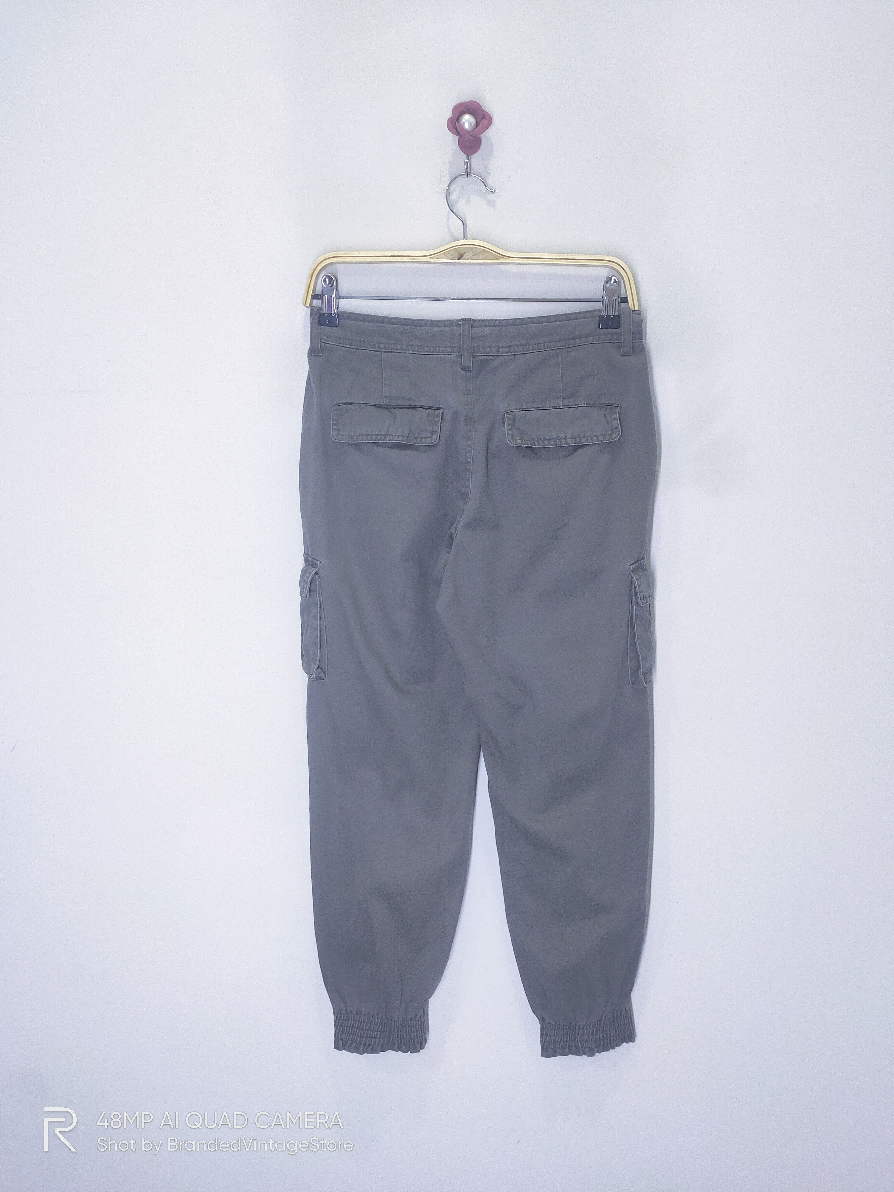 Japanese Brand Rare CHOCOL RAFFINE Tactical Utility Jogger Cargo Crop Pant Size 29" - 2 Thumbnail