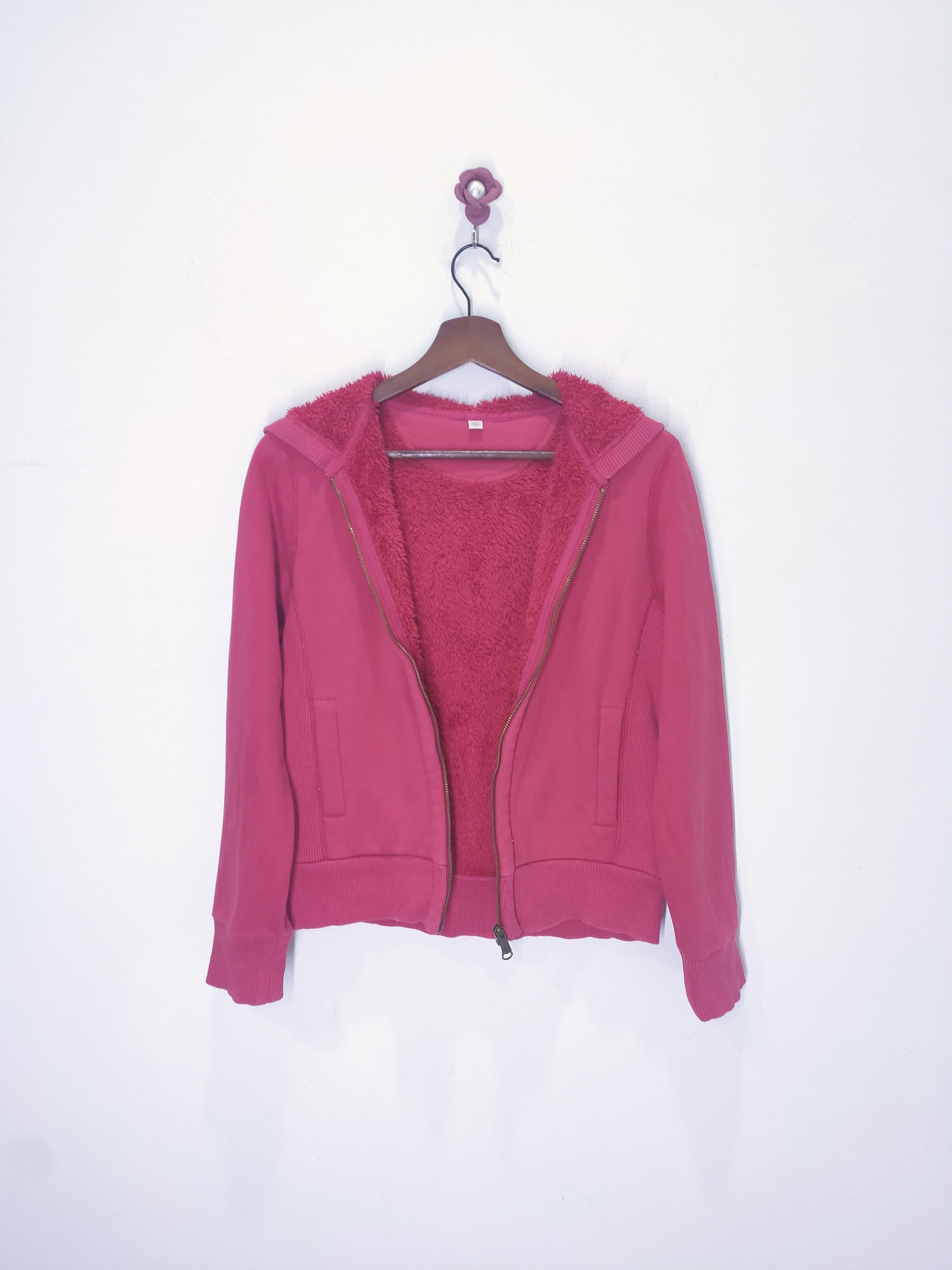 Uniqlo UNIQLO Sherpa Zipper Thick Heavy Hoddie Jacket Bomber Style Size S / US 4 / IT 40 - 5 Thumbnail