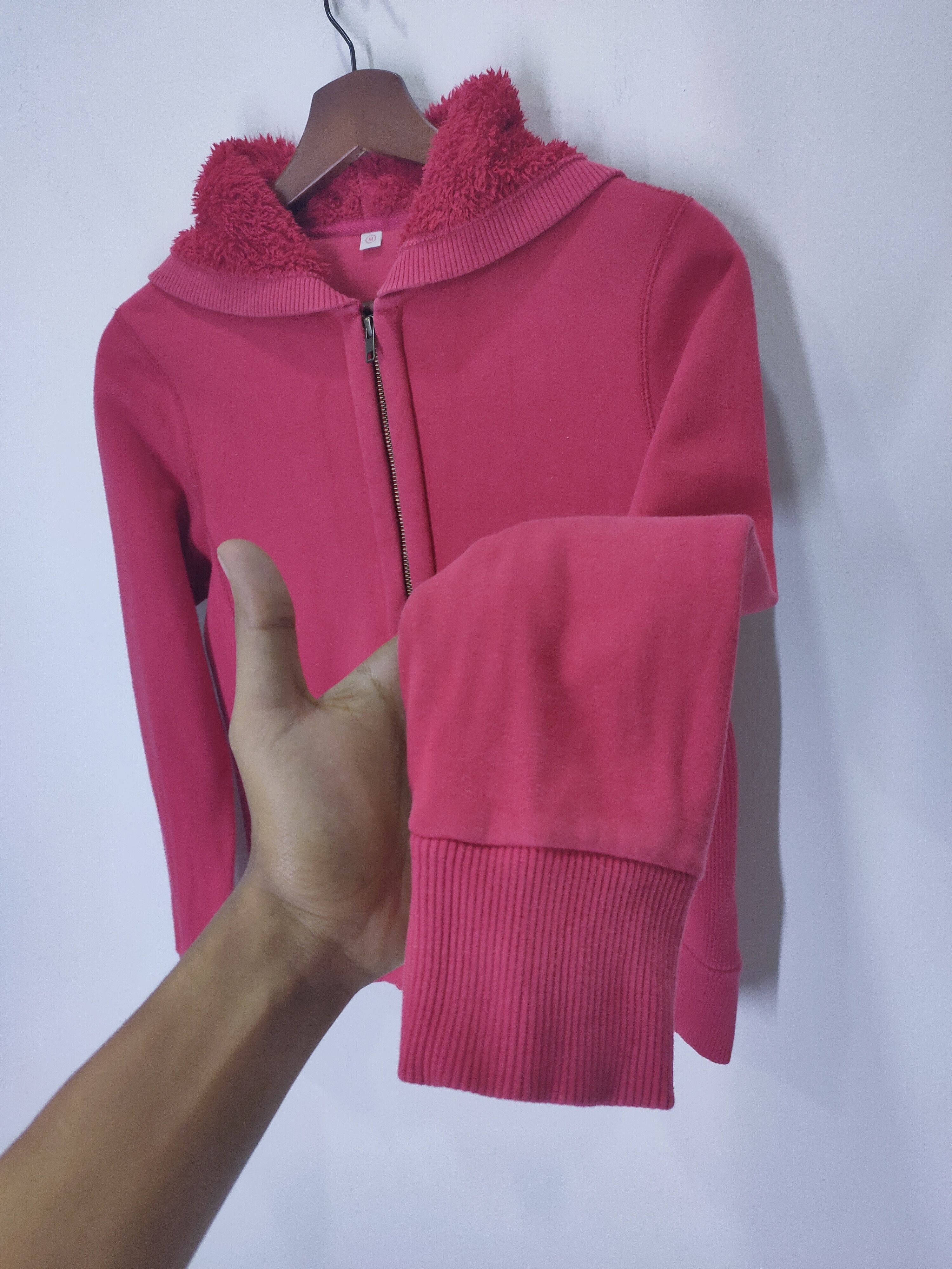 Uniqlo UNIQLO Sherpa Zipper Thick Heavy Hoddie Jacket Bomber Style Size S / US 4 / IT 40 - 7 Thumbnail