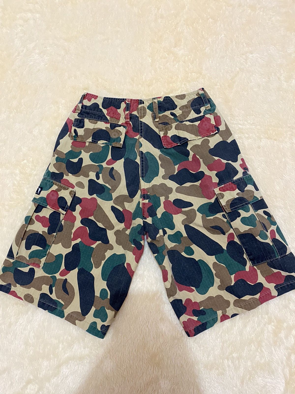 Bape Human Camo Cargo Shorts Size US 30 / EU 46 - 2 Thumbnail