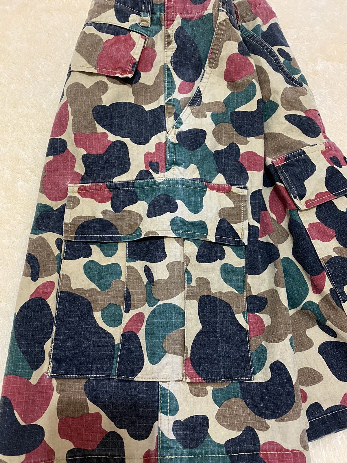Bape Human Camo Cargo Shorts Size US 30 / EU 46 - 4 Thumbnail