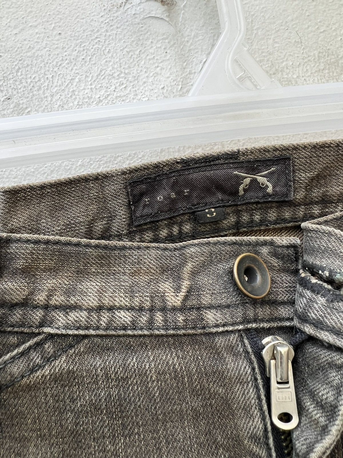 roarguns Vintage Roarguns Japan Mud Wash Denim Patchwork Flare Jeans Size US 32 / EU 48 - 8 Thumbnail
