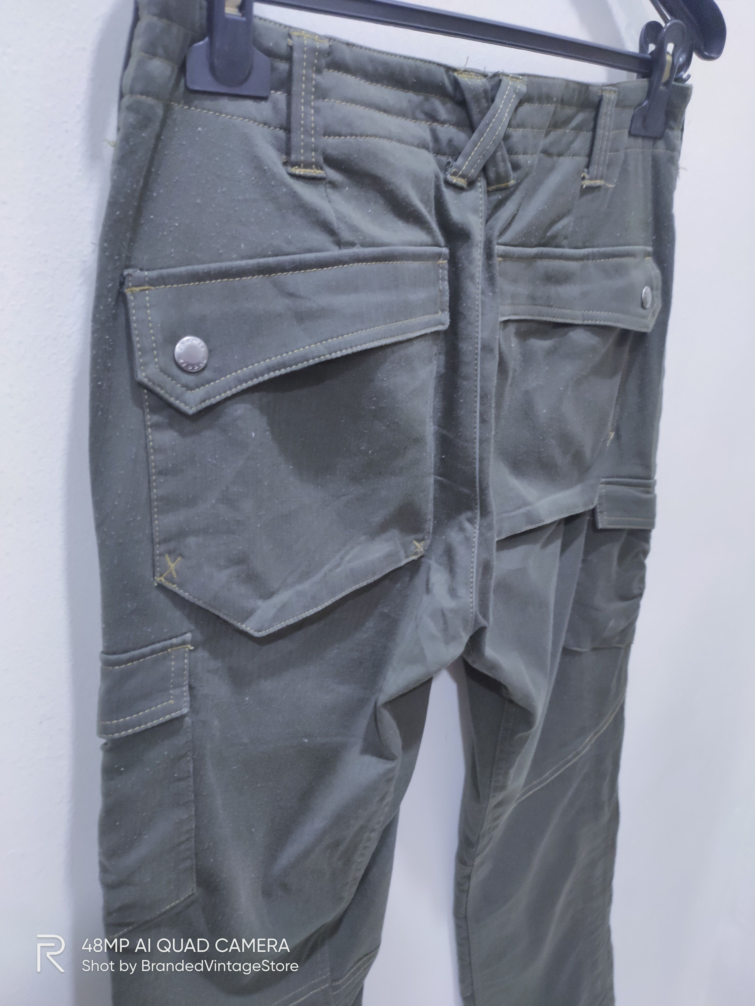 Phoenix Clothing PHENIX Striped Double Knee Multipocket Tactical Cargo Pants Size US 30 / EU 46 - 12 Thumbnail