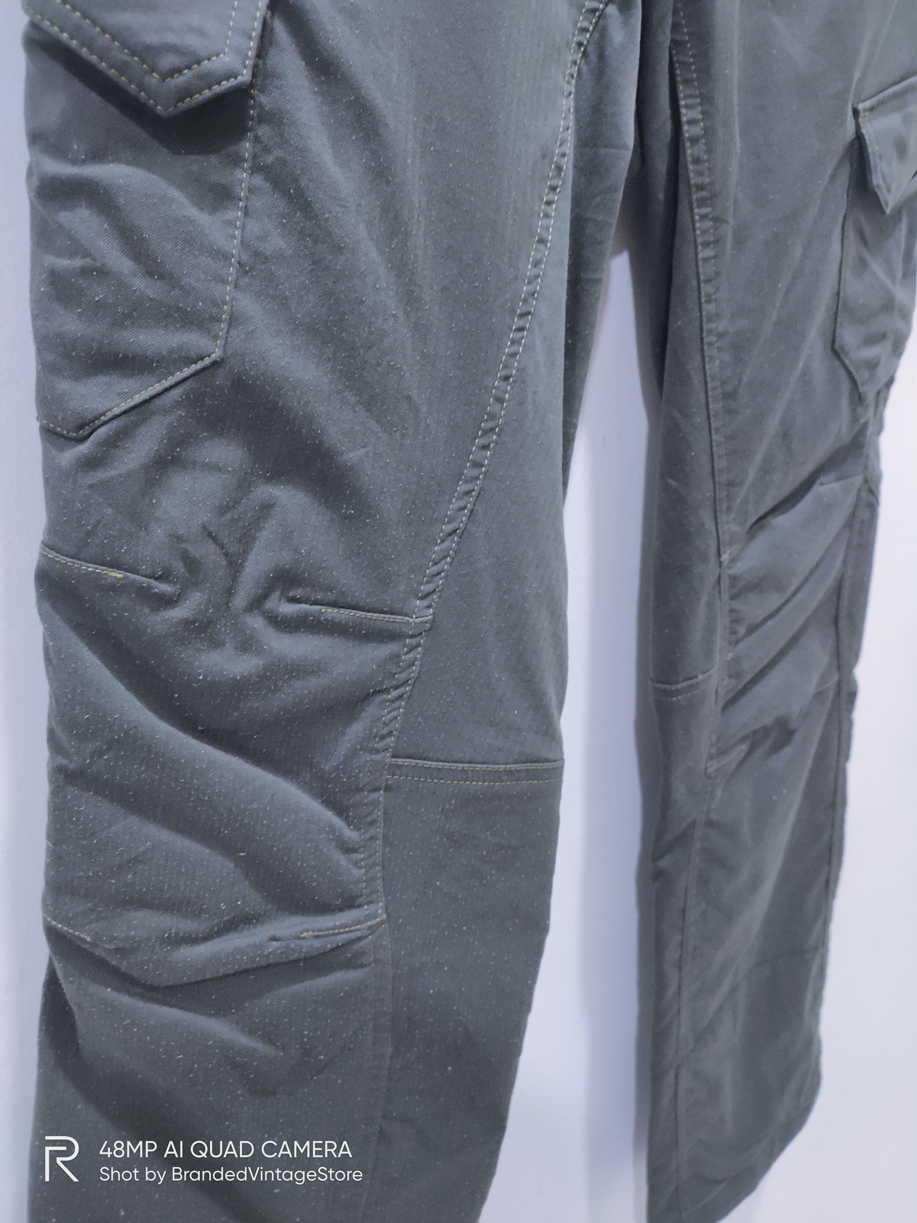 Phoenix Clothing PHENIX Striped Double Knee Multipocket Tactical Cargo Pants Size US 30 / EU 46 - 9 Thumbnail