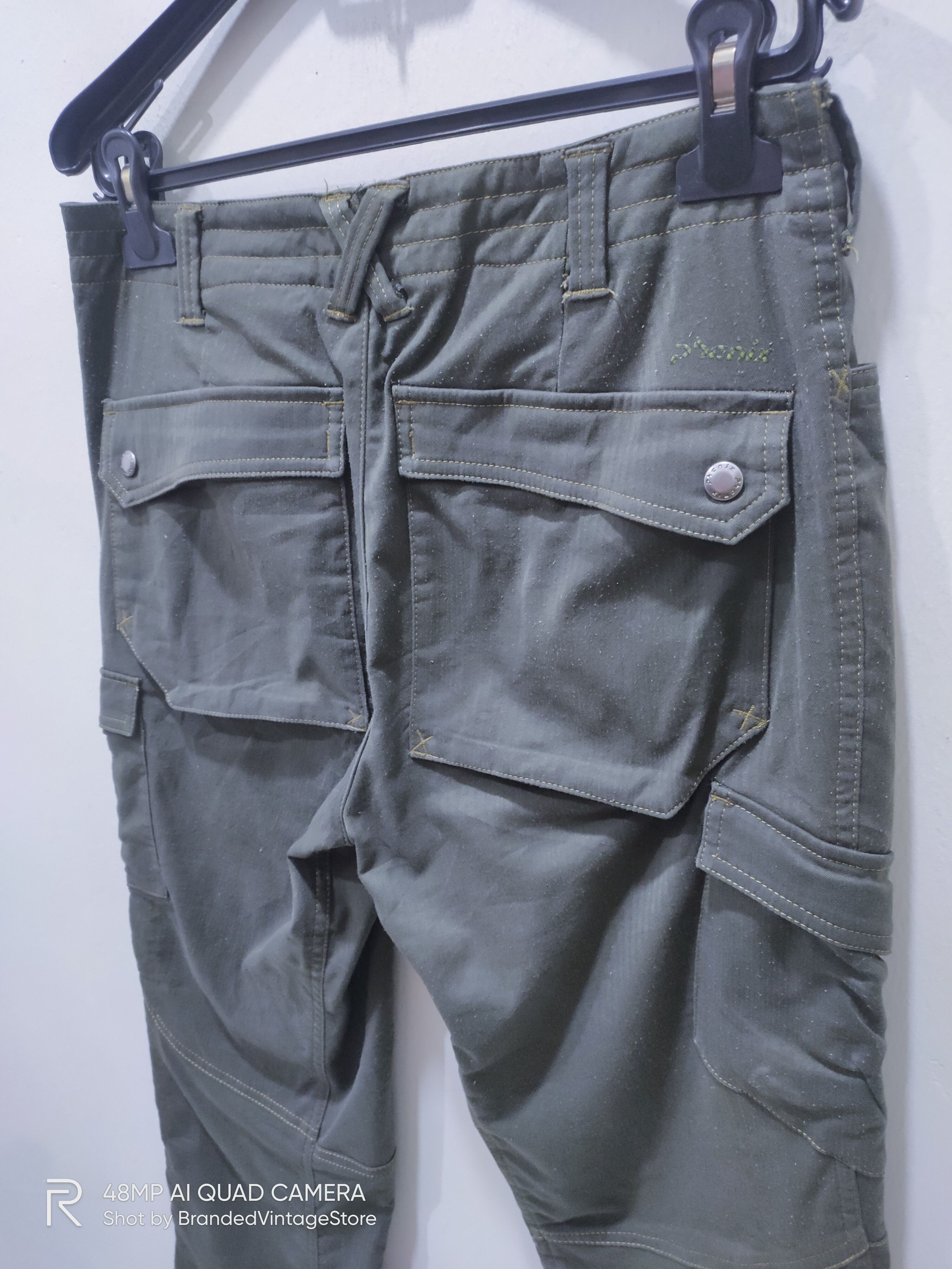Phoenix Clothing PHENIX Striped Double Knee Multipocket Tactical Cargo Pants Size US 30 / EU 46 - 13 Thumbnail