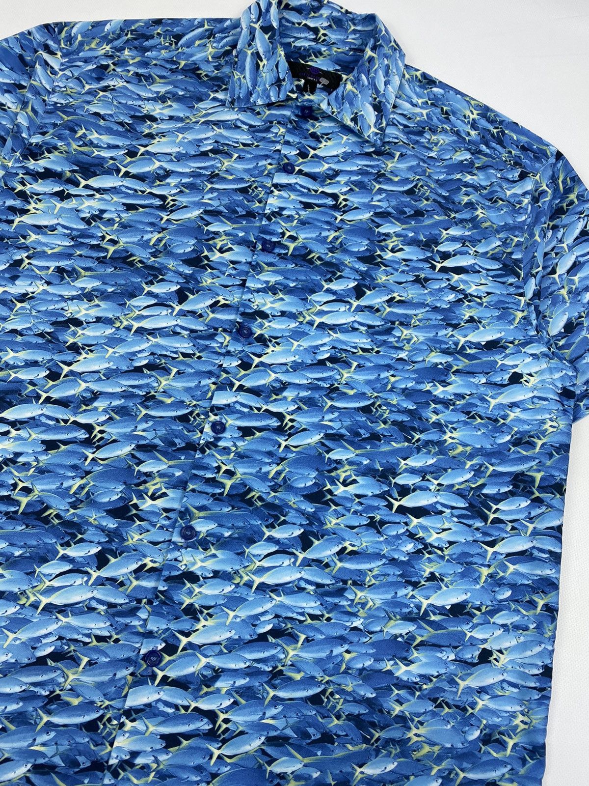 Vintage 🔥LASTDROP🔥 Fish All Over Hawaiian Party Festival shirt Size US XL / EU 56 / 4 - 5 Thumbnail