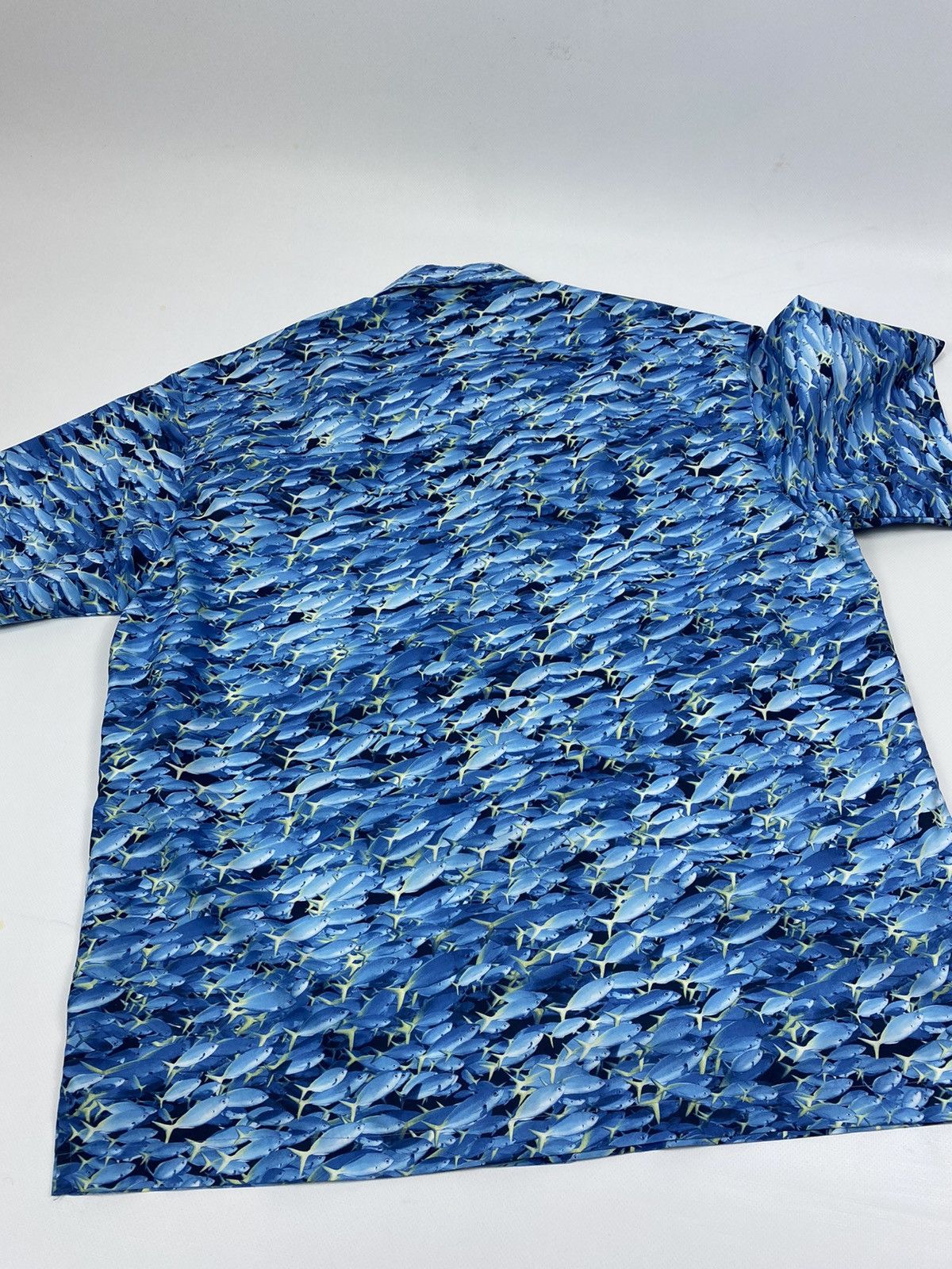 Vintage 🔥LASTDROP🔥 Fish All Over Hawaiian Party Festival shirt Size US XL / EU 56 / 4 - 6 Thumbnail
