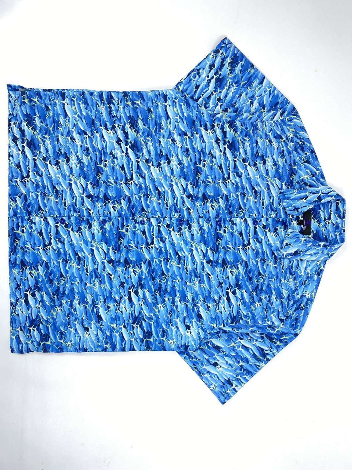 Vintage 🔥LASTDROP🔥 Fish All Over Hawaiian Party Festival shirt Size US XL / EU 56 / 4 - 2 Thumbnail