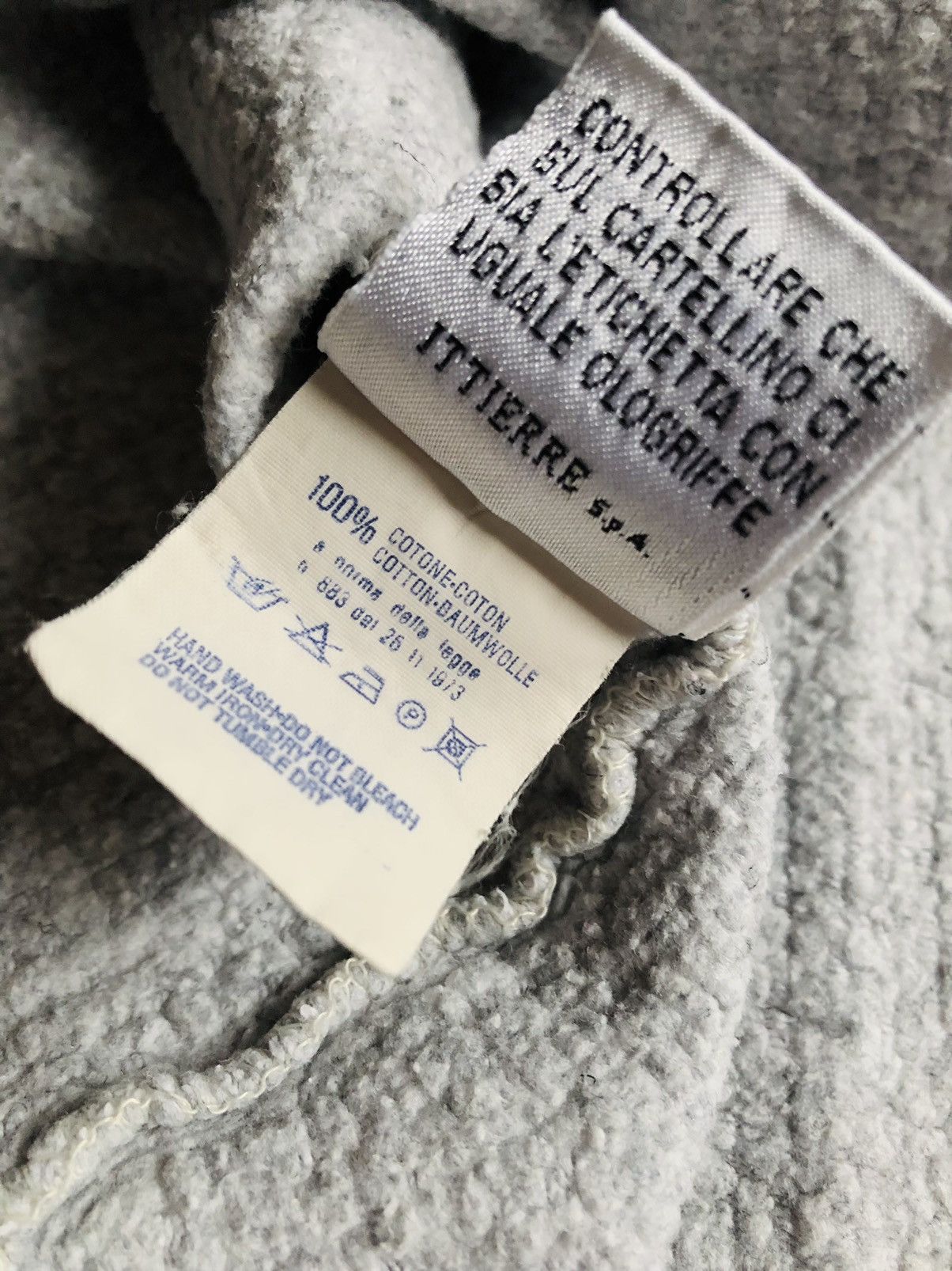 Versace Versace Grey Hoodie Spellout Logo Rare Size US M / EU 48-50 / 2 - 8 Thumbnail