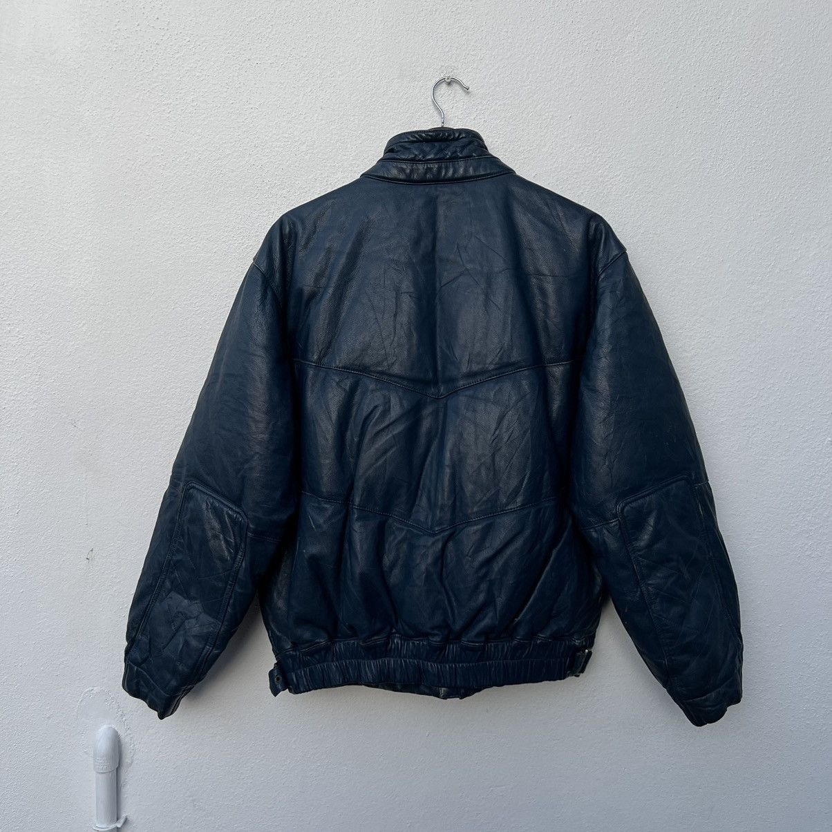 Japanese Brand PUFFER LEATHER JACKET RIDER BIKER PARACHUTE STYLE VESTOPIA Size US L / EU 52-54 / 3 - 10 Thumbnail