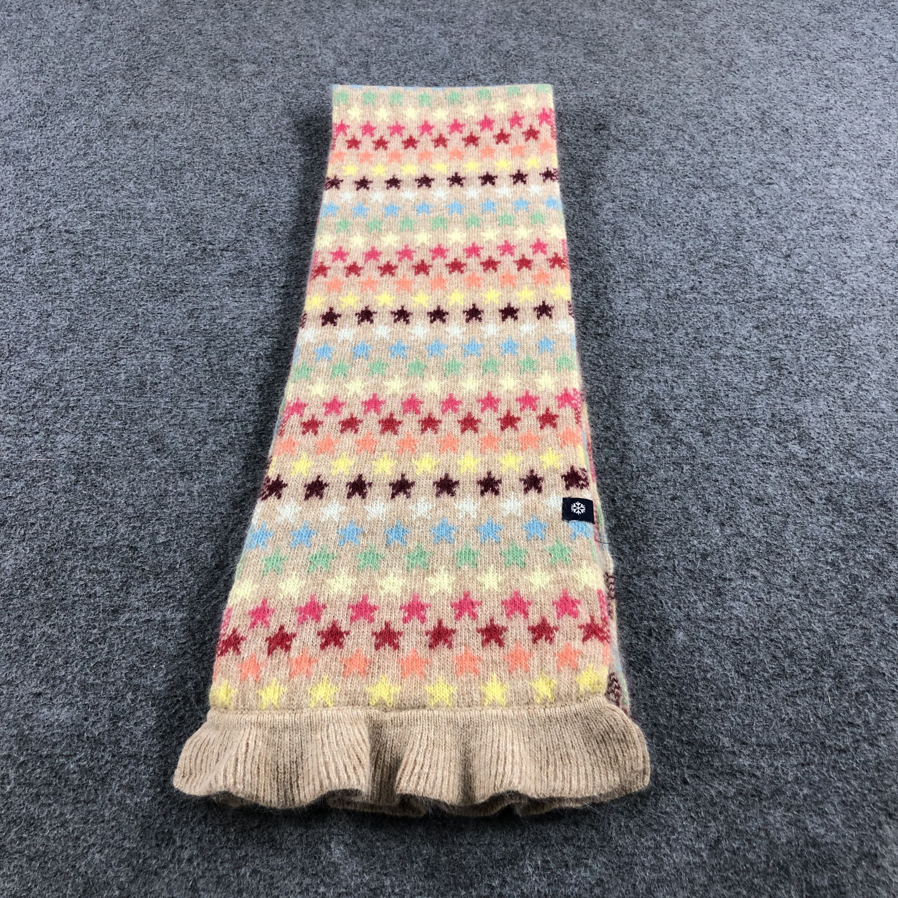 image of Gap Multicolor Stars Wool Scarf Muffler V836, Men's