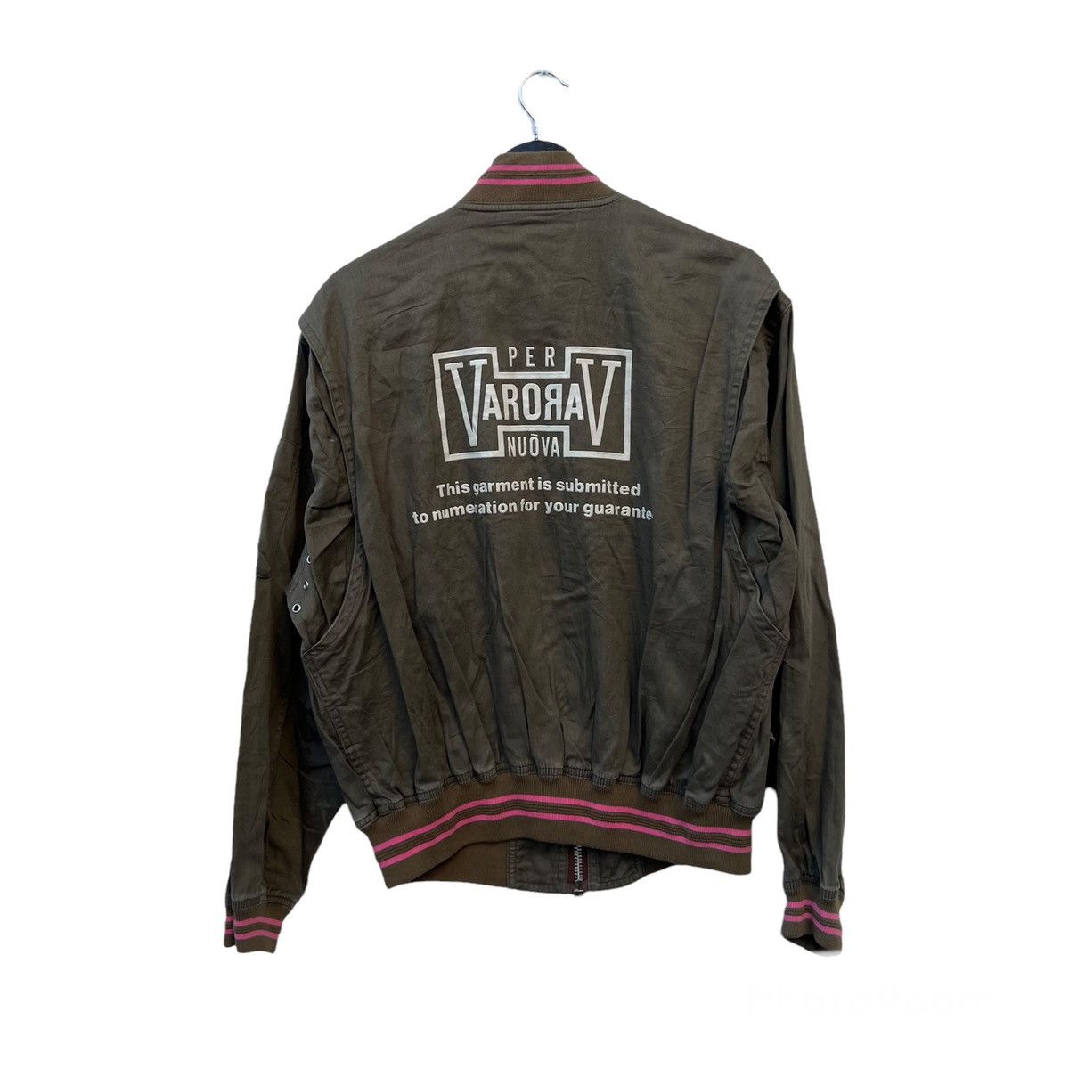 Japanese Brand VINTAGE PER VARORAV NUOVA BIG LOGO BOMBER JACKET Size US S / EU 44-46 / 1 - 1 Thumbnail