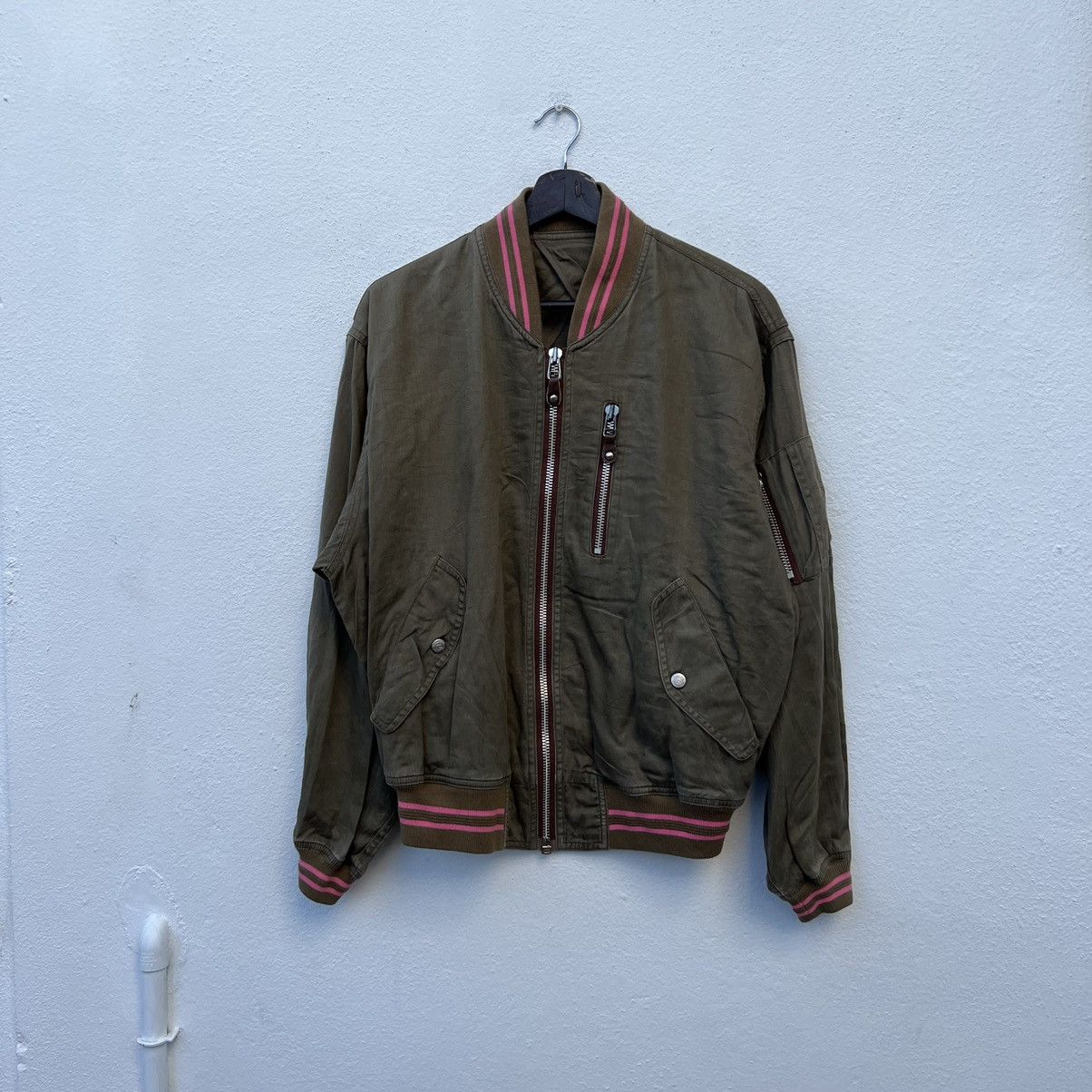 Japanese Brand VINTAGE PER VARORAV NUOVA BIG LOGO BOMBER JACKET Size US S / EU 44-46 / 1 - 4 Thumbnail