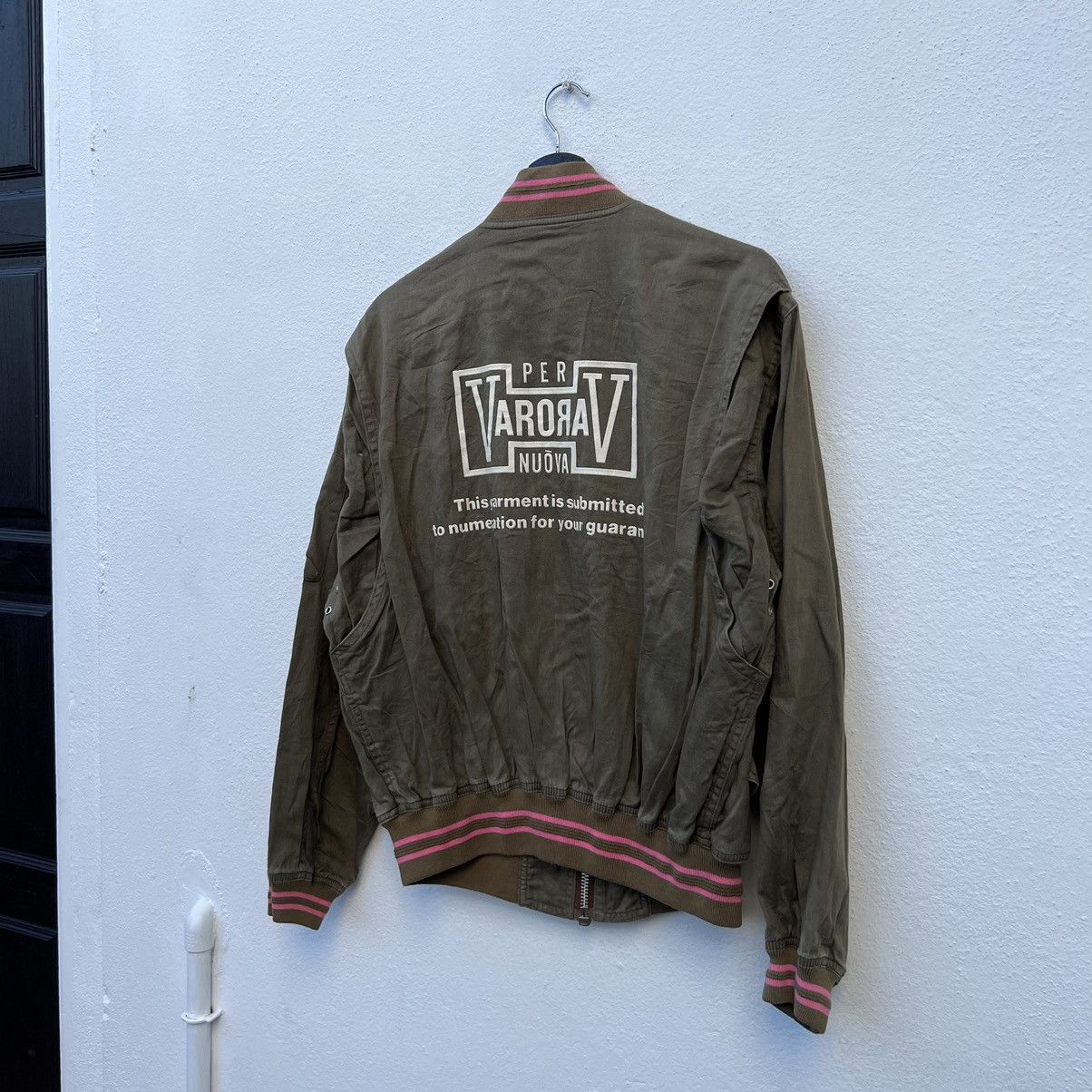 Japanese Brand VINTAGE PER VARORAV NUOVA BIG LOGO BOMBER JACKET Size US S / EU 44-46 / 1 - 2 Thumbnail