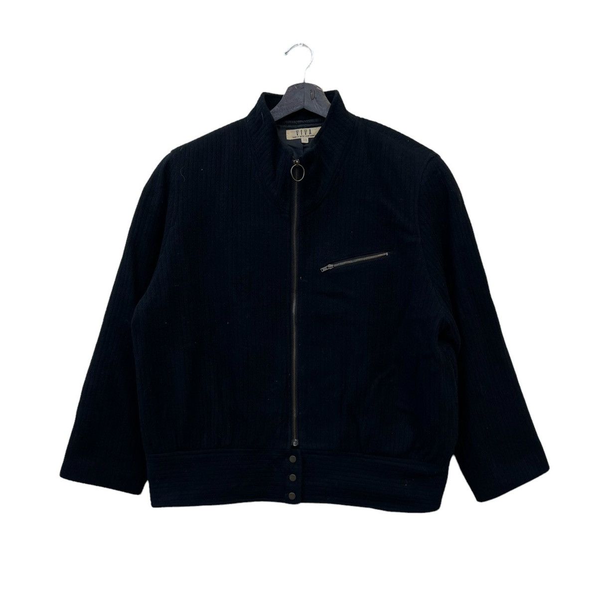 Japanese Brand VINTAGE VIVA ULTIMATE BLACK BOMBER JACKET Size US M / EU 48-50 / 2 - 1 Thumbnail