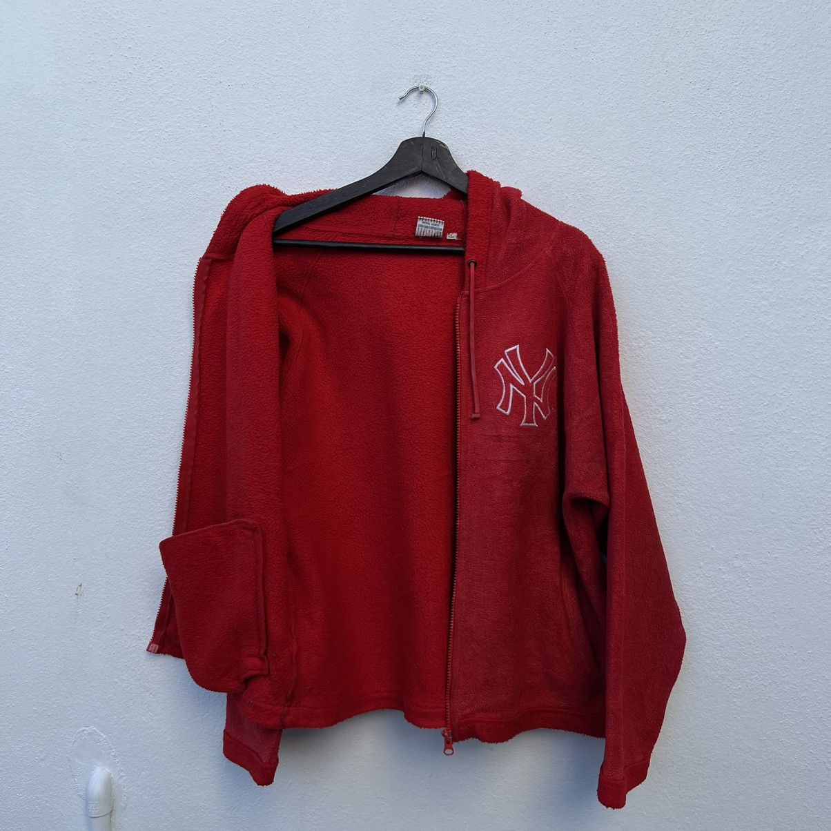 Japanese Brand NY BIG LOGO MLB HOODIE JACKET Size US L / EU 52-54 / 3 - 8 Thumbnail