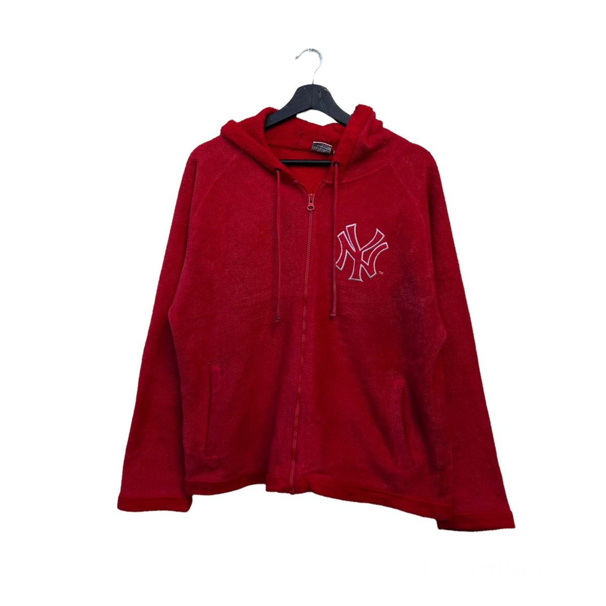 Japanese Brand NY BIG LOGO MLB HOODIE JACKET Size US L / EU 52-54 / 3 - 1 Thumbnail