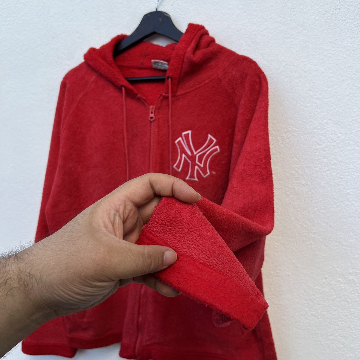 Japanese Brand NY BIG LOGO MLB HOODIE JACKET Size US L / EU 52-54 / 3 - 4 Thumbnail
