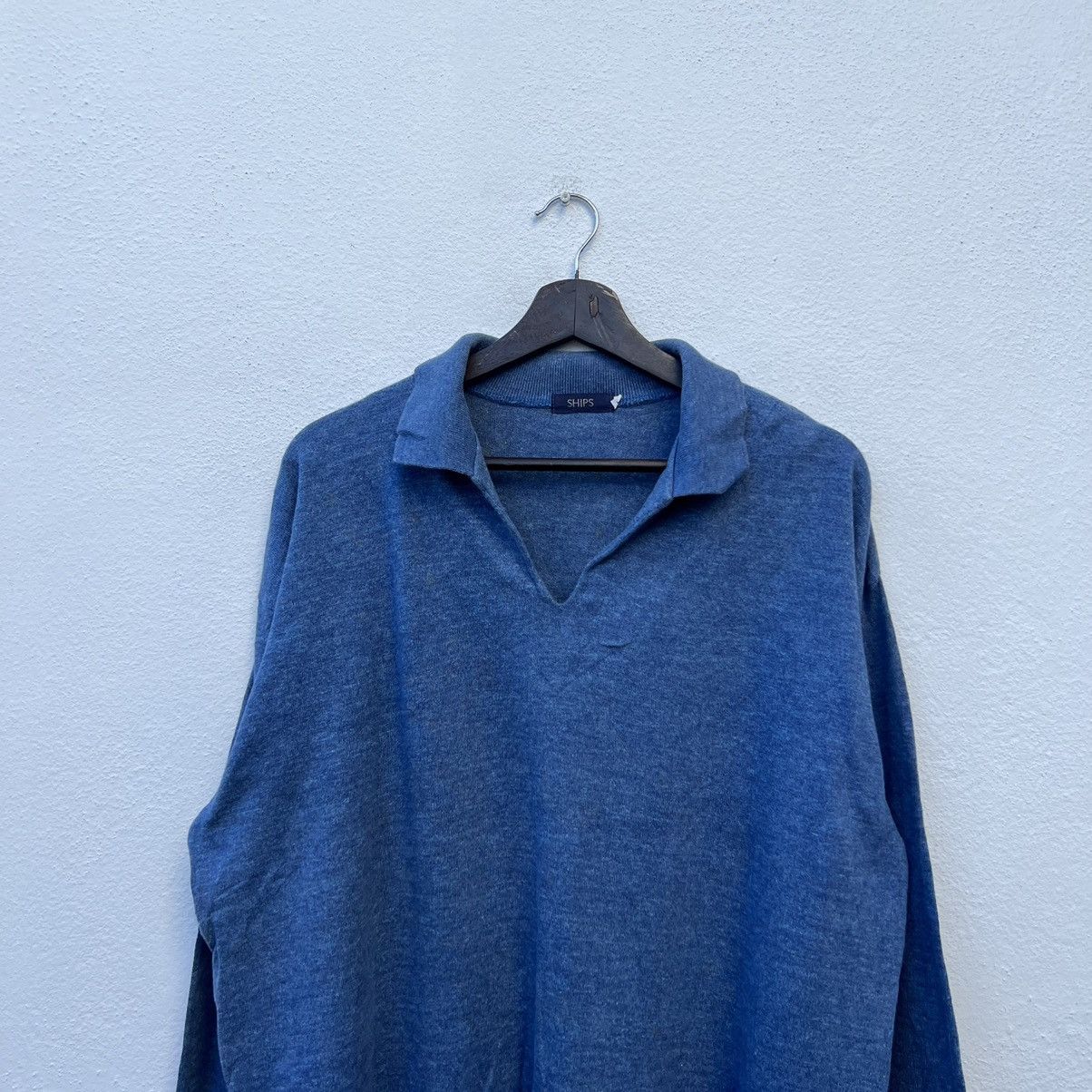 Japanese Brand VINTAGE SHIPS JAPAN OVERSIZED COLLAR SWEATSHIRT Size US L / EU 52-54 / 3 - 3 Thumbnail