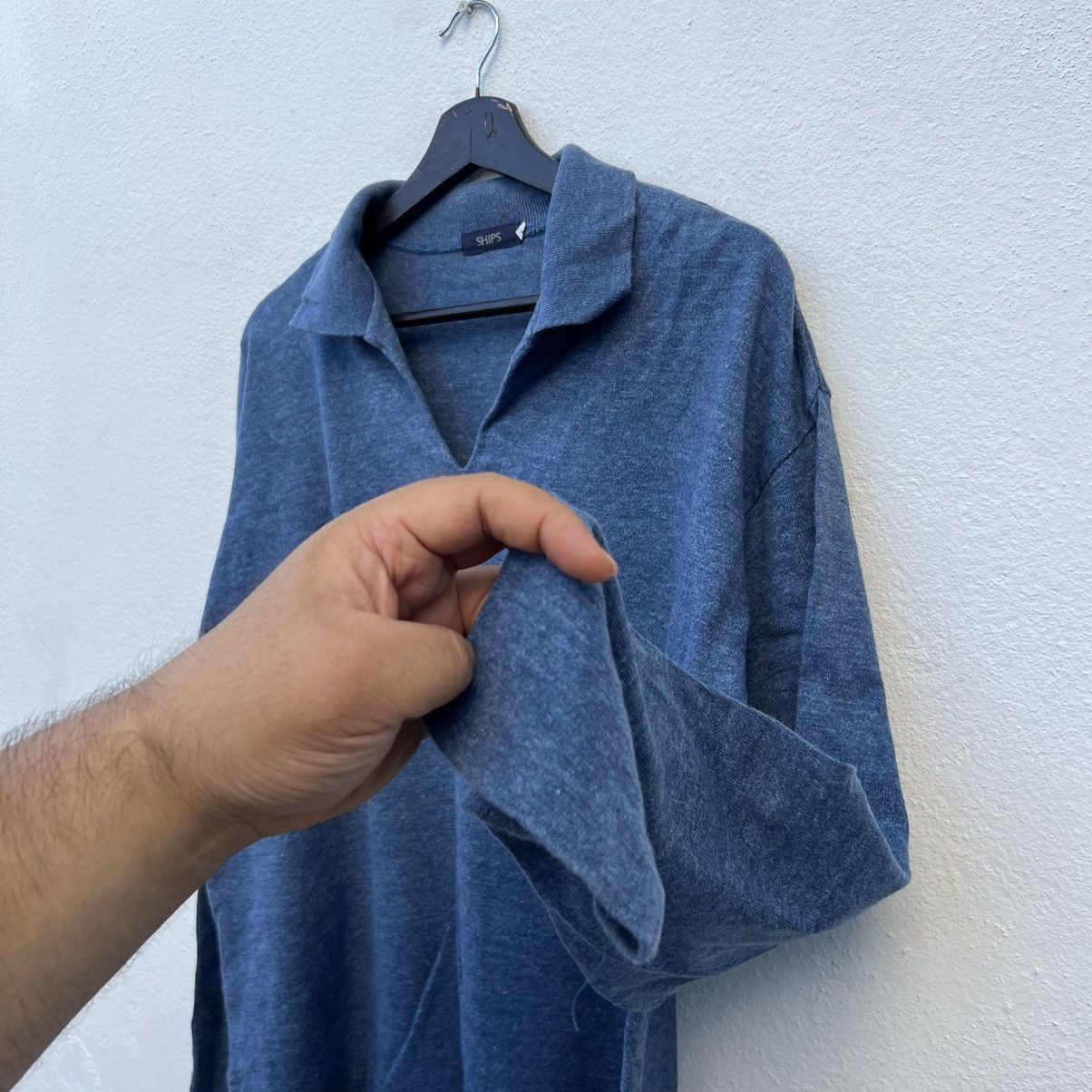 Japanese Brand VINTAGE SHIPS JAPAN OVERSIZED COLLAR SWEATSHIRT Size US L / EU 52-54 / 3 - 6 Thumbnail