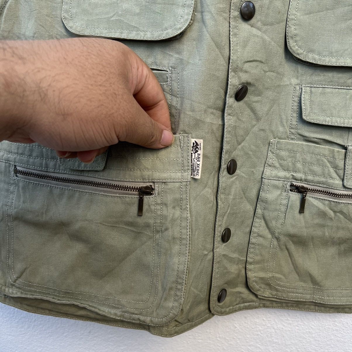 Japanese Brand VINTAGE BAY XEBEC UTILITY CARGO VEST MULTI POCKET Size US L / EU 52-54 / 3 - 6 Thumbnail