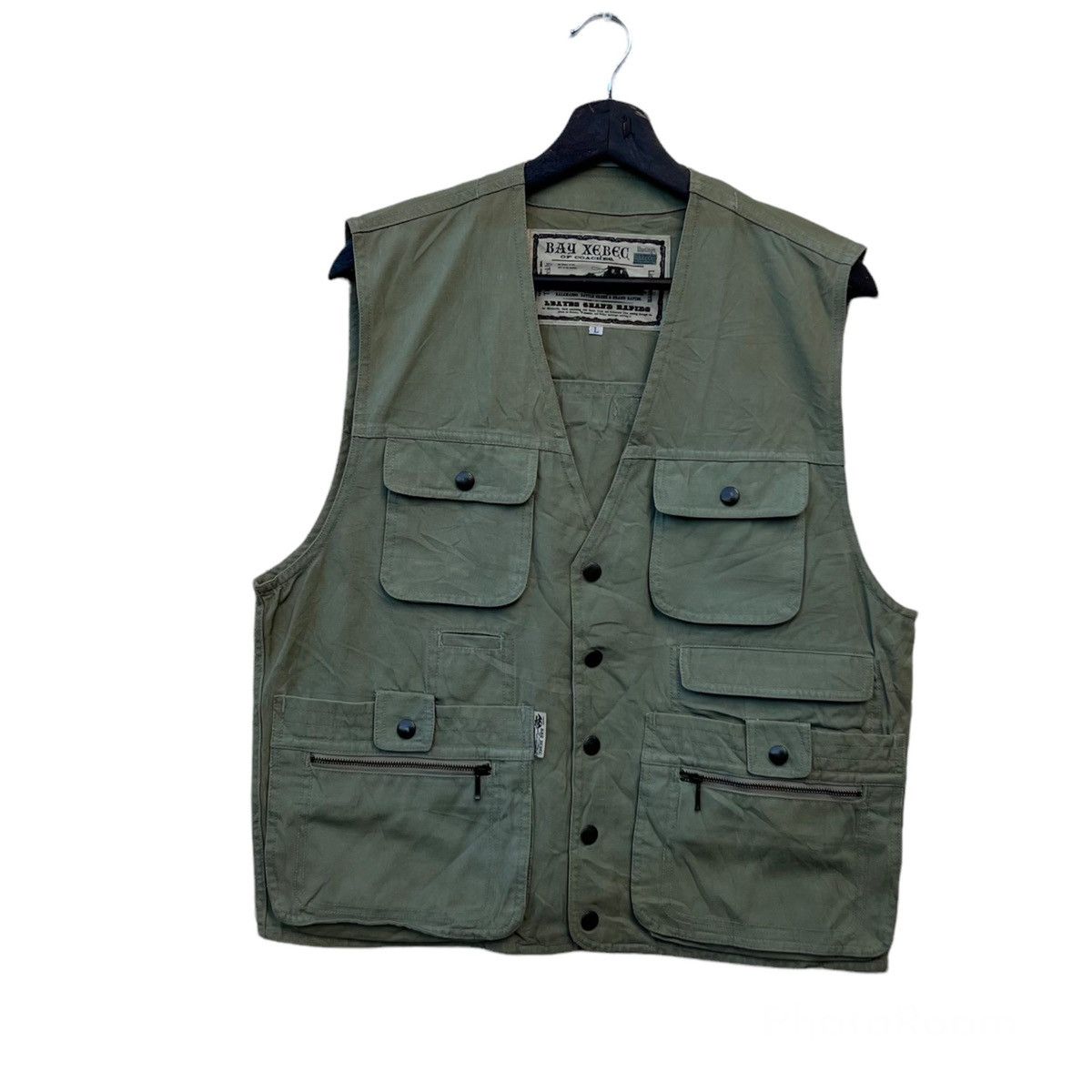Japanese Brand VINTAGE BAY XEBEC UTILITY CARGO VEST MULTI POCKET Size US L / EU 52-54 / 3 - 1 Thumbnail