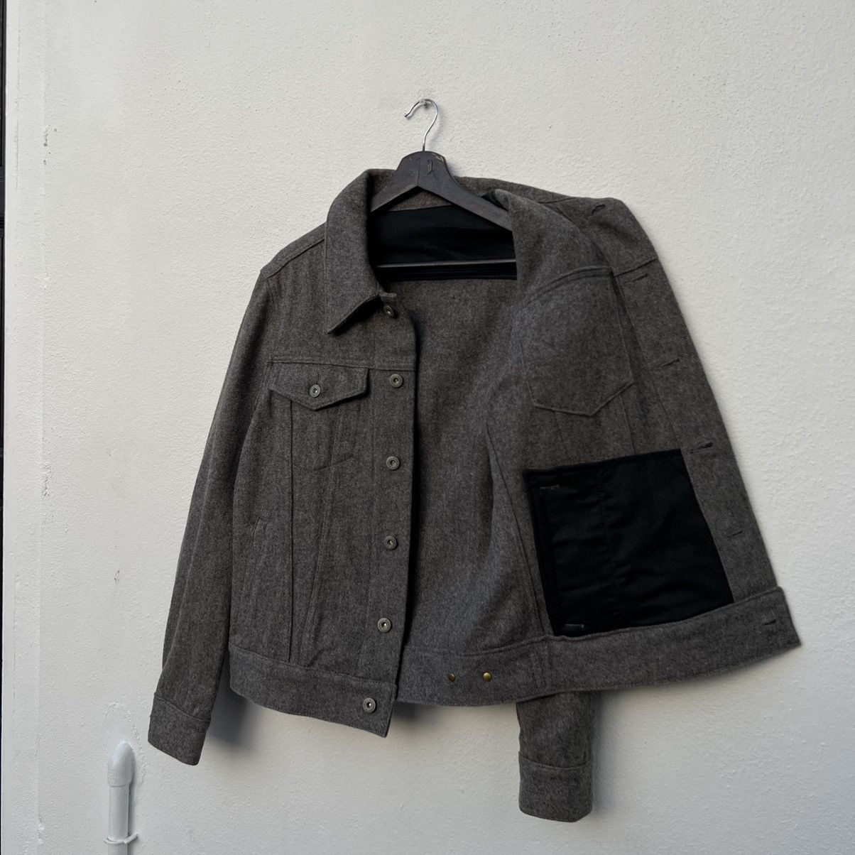 Japanese Brand VINTAGE WOOL JACKET MILITARY DESIGN WORKERS JAPAN Size US M / EU 48-50 / 2 - 11 Thumbnail