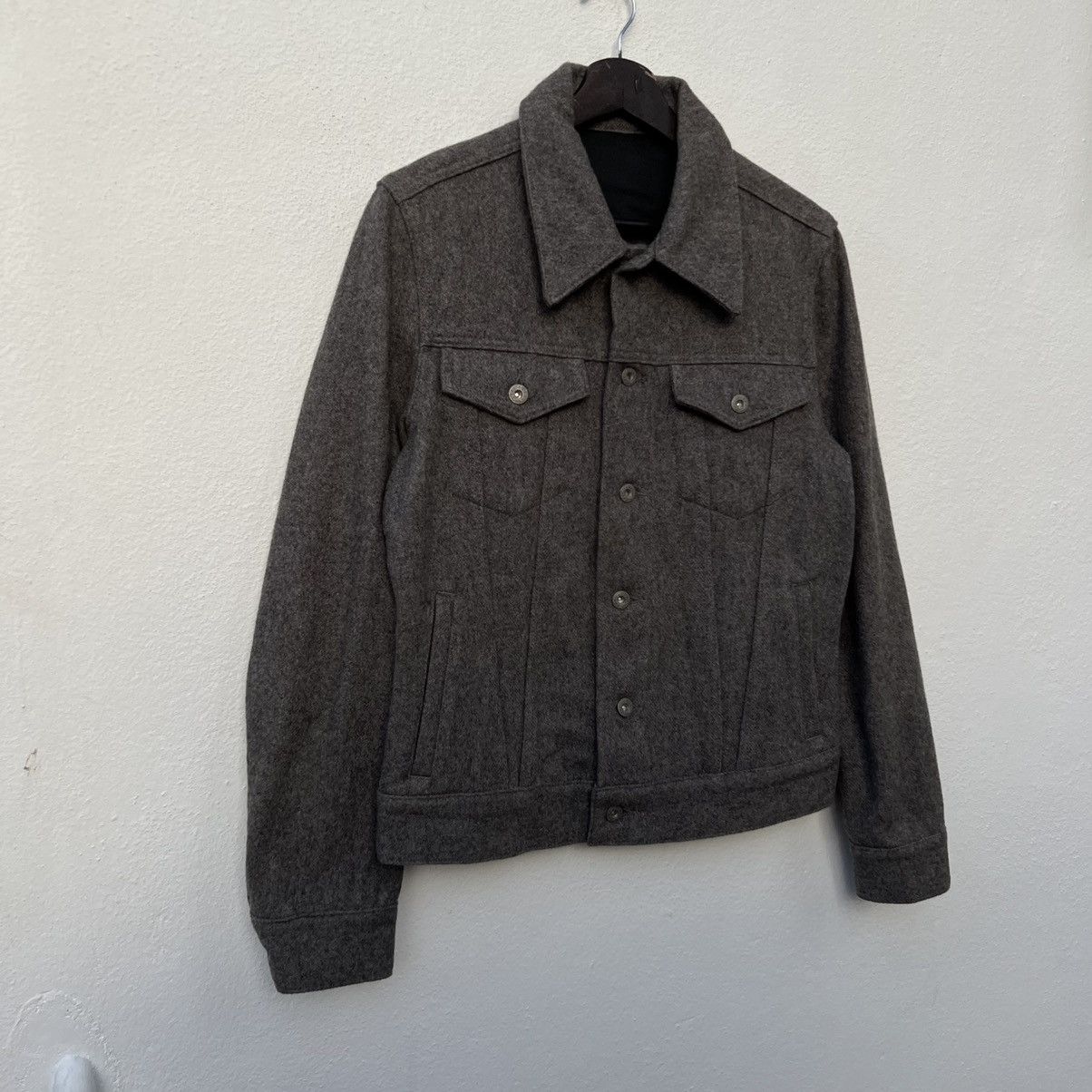 Japanese Brand VINTAGE WOOL JACKET MILITARY DESIGN WORKERS JAPAN Size US M / EU 48-50 / 2 - 4 Thumbnail
