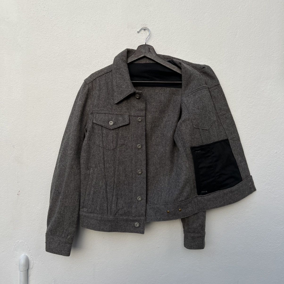 Japanese Brand VINTAGE WOOL JACKET MILITARY DESIGN WORKERS JAPAN Size US M / EU 48-50 / 2 - 10 Thumbnail