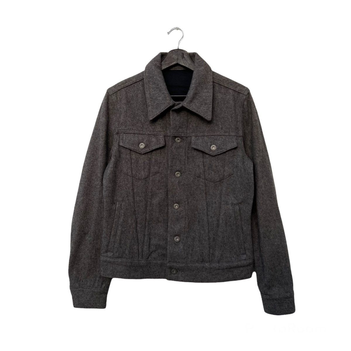 Japanese Brand VINTAGE WOOL JACKET MILITARY DESIGN WORKERS JAPAN Size US M / EU 48-50 / 2 - 1 Thumbnail