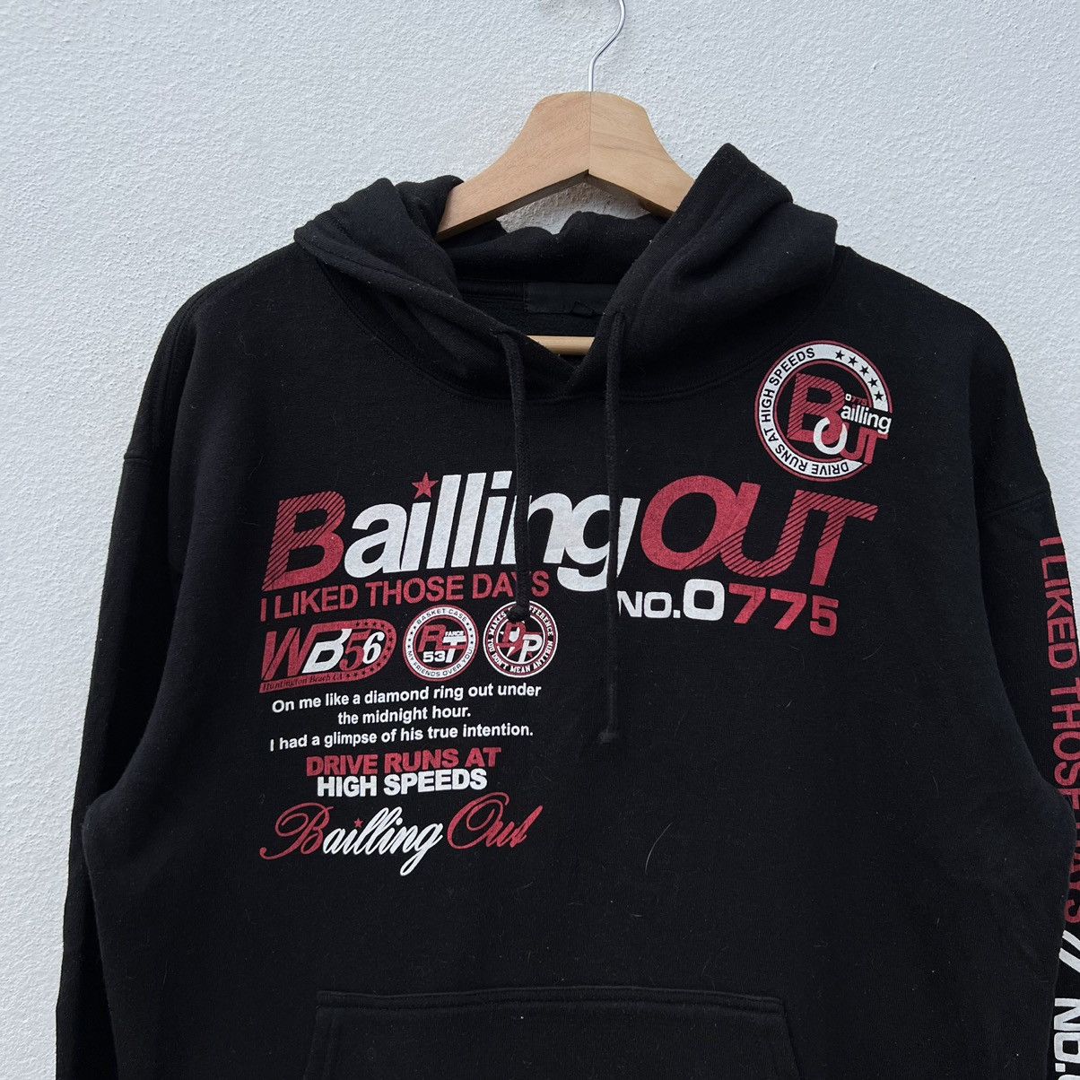Japanese Brand BAILLING OUT BIG LOGO HOODIE STREET FASHION DESIGN Size US L / EU 52-54 / 3 - 3 Thumbnail