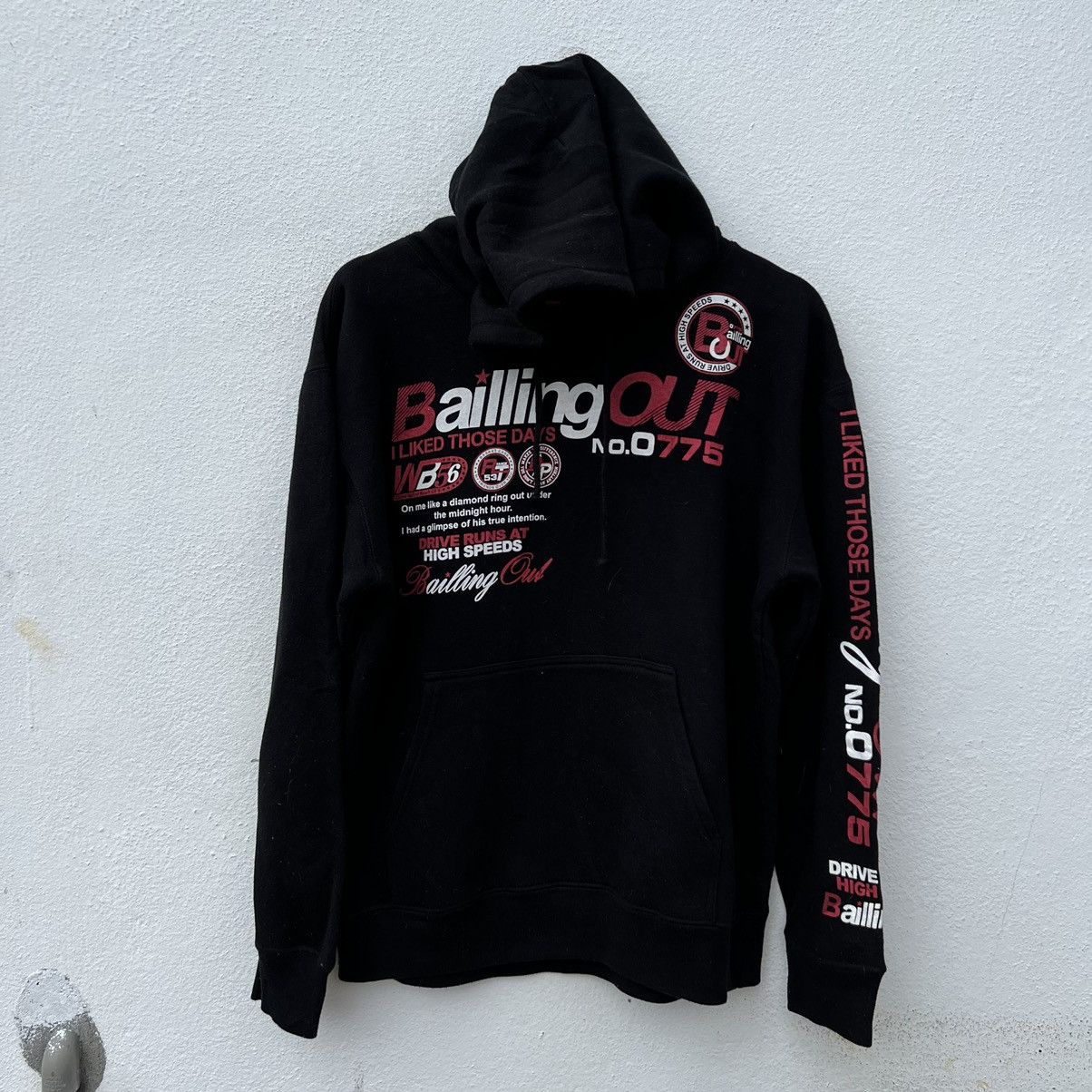 Japanese Brand BAILLING OUT BIG LOGO HOODIE STREET FASHION DESIGN Size US L / EU 52-54 / 3 - 7 Thumbnail