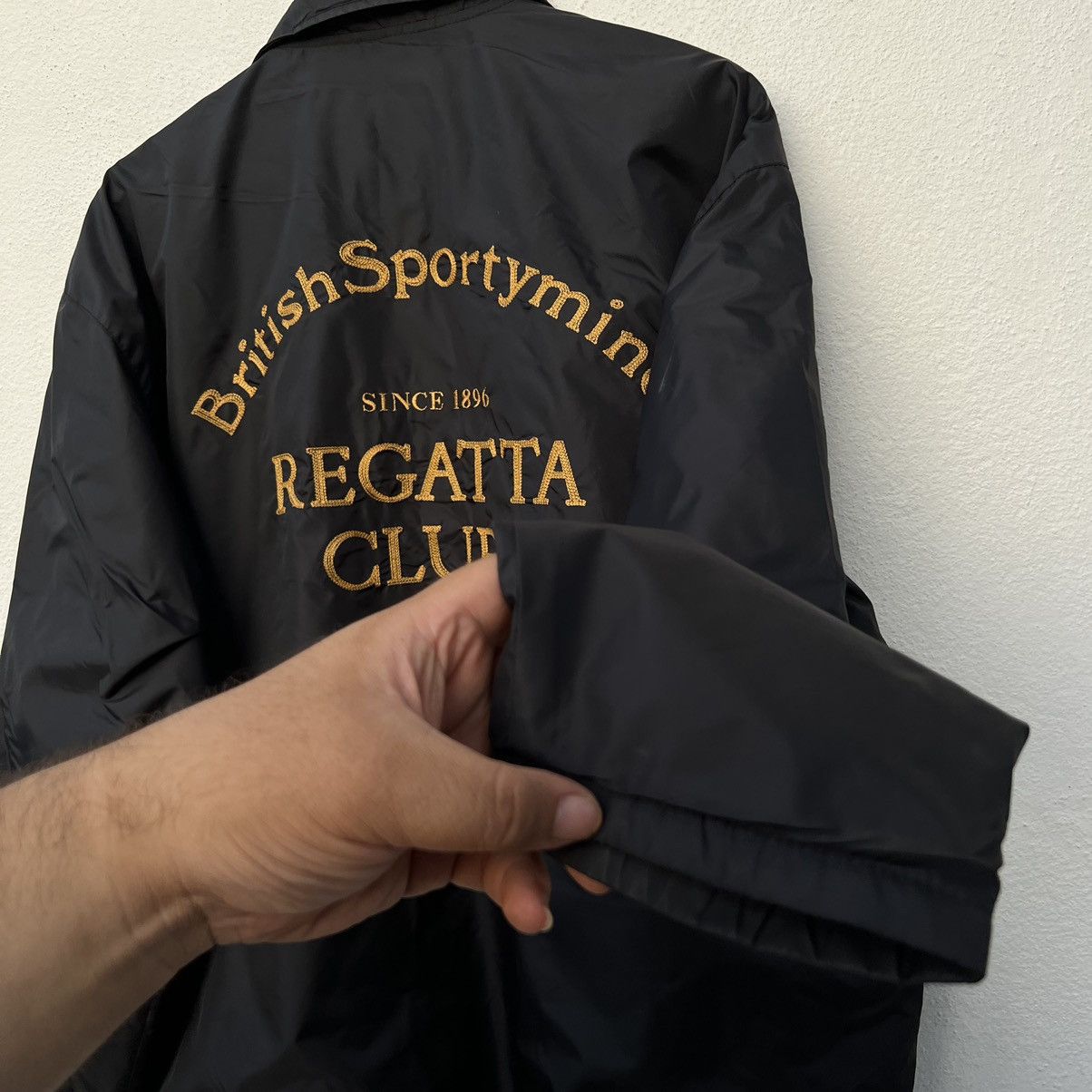 Japanese Brand VINTAGE REGATTA CLUB BRITISH SPORTYMIND BIG LOGO JACKET Size US M / EU 48-50 / 2 - 4 Thumbnail