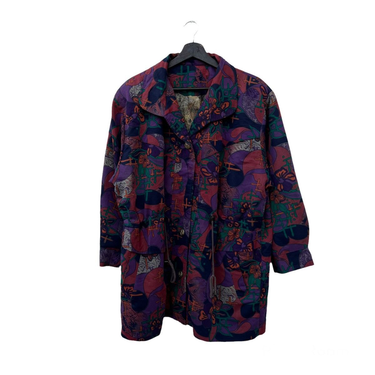 Art Comes First VINTAGE SEA ROBON FLORAL FULL PRINT PARACHUTE JACKET Size US M / EU 48-50 / 2 - 1 Thumbnail