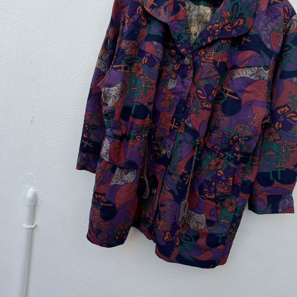 Art Comes First VINTAGE SEA ROBON FLORAL FULL PRINT PARACHUTE JACKET Size US M / EU 48-50 / 2 - 4 Thumbnail